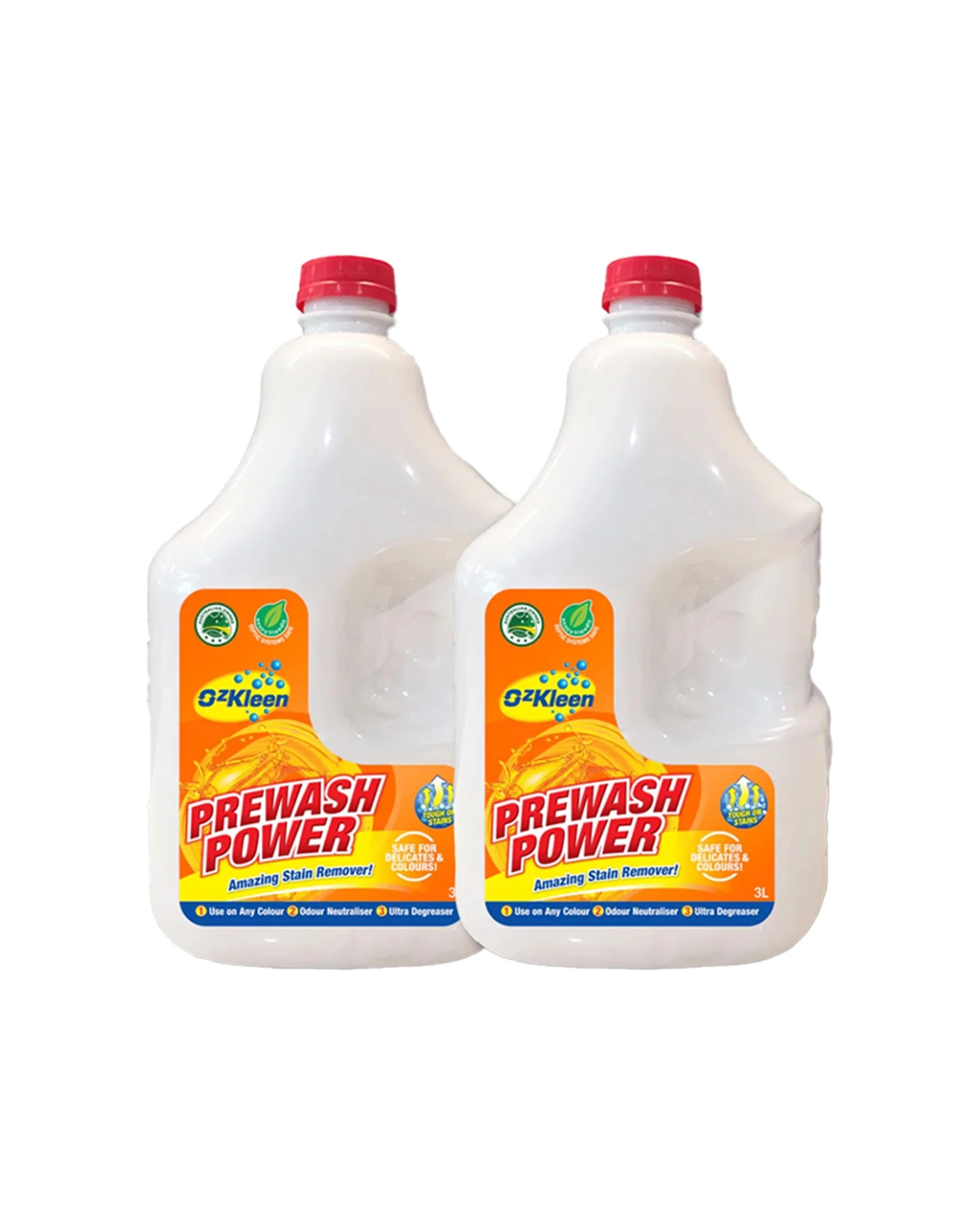 1 OzKleen Prewash Power 2-Pack 3L, Stain Remover and Odour Neutraliser - Multi, 1 of 1