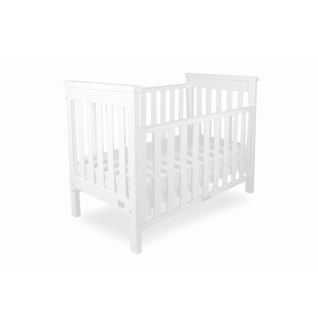 3 Babyhood Milano Cot - White, 3 of 4