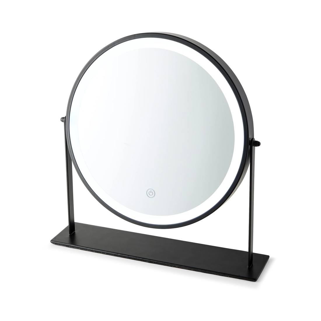 4 Round LED Mirror - Black, 4 of 10