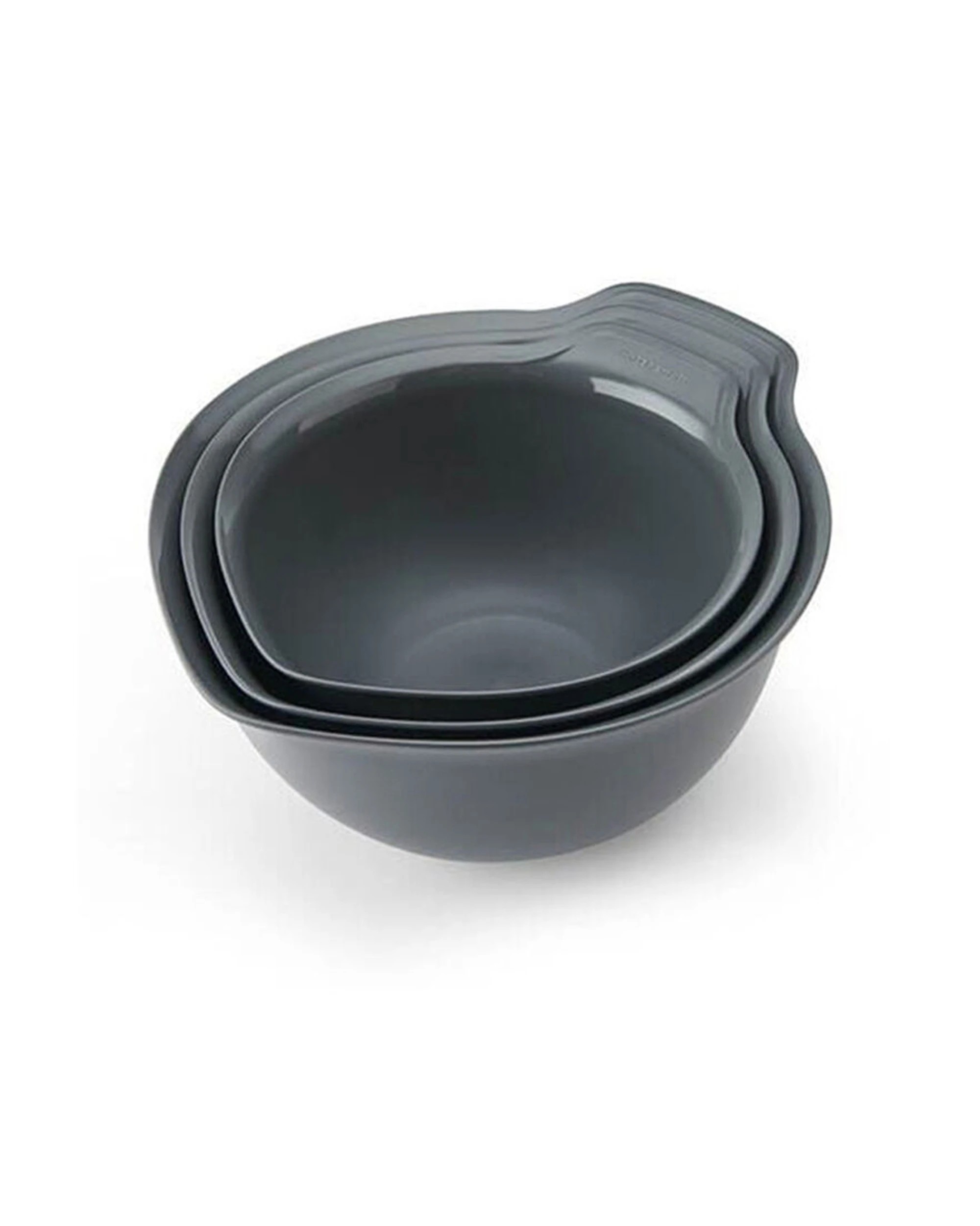 1 KitchenAid Non-Slip Cooking Utensil Mixing Bowls 3pc Set - Black, 1 of 5