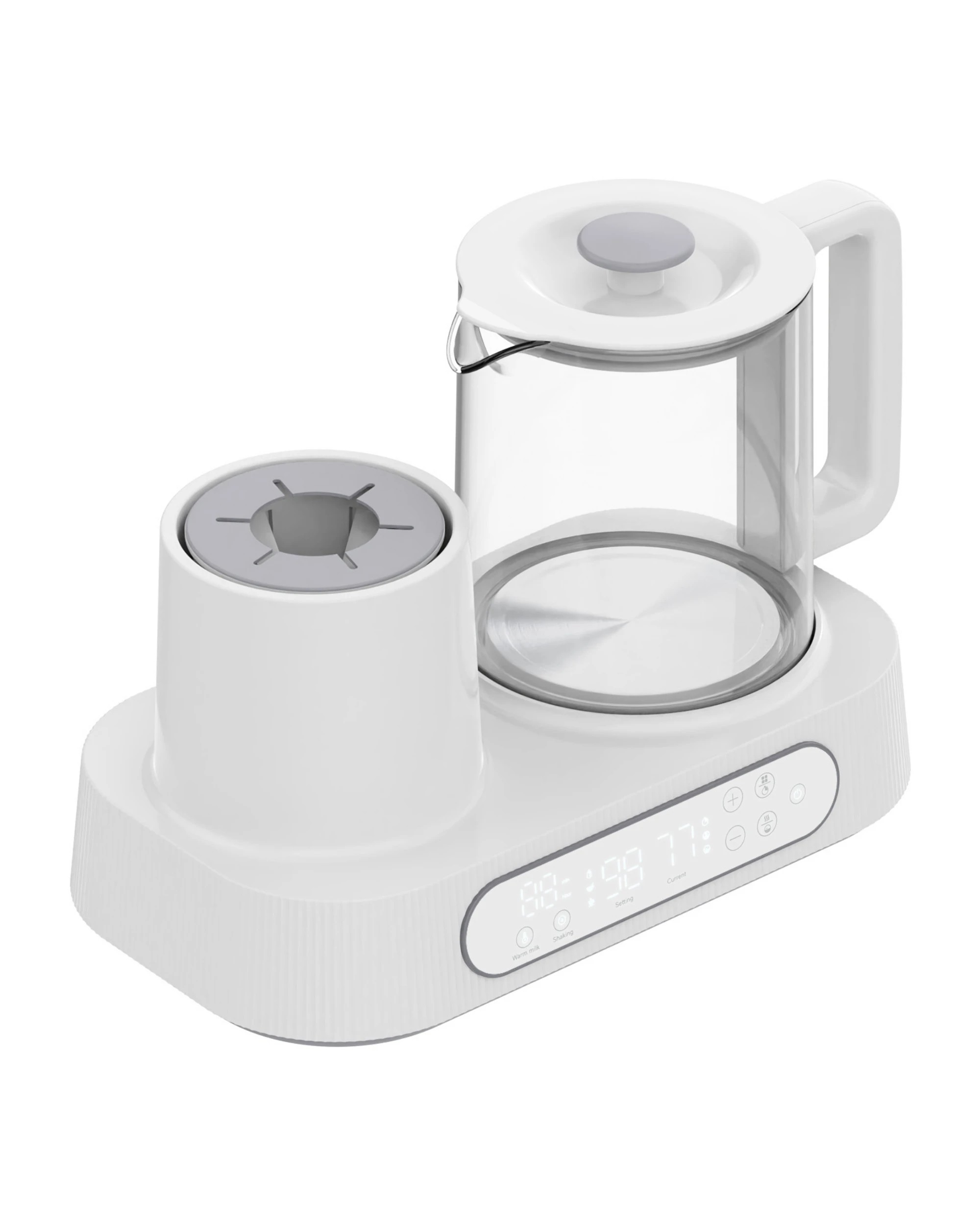 6 Advwin Baby Bottle Warmer and One Click Milk Shaker - White, 6 of 6