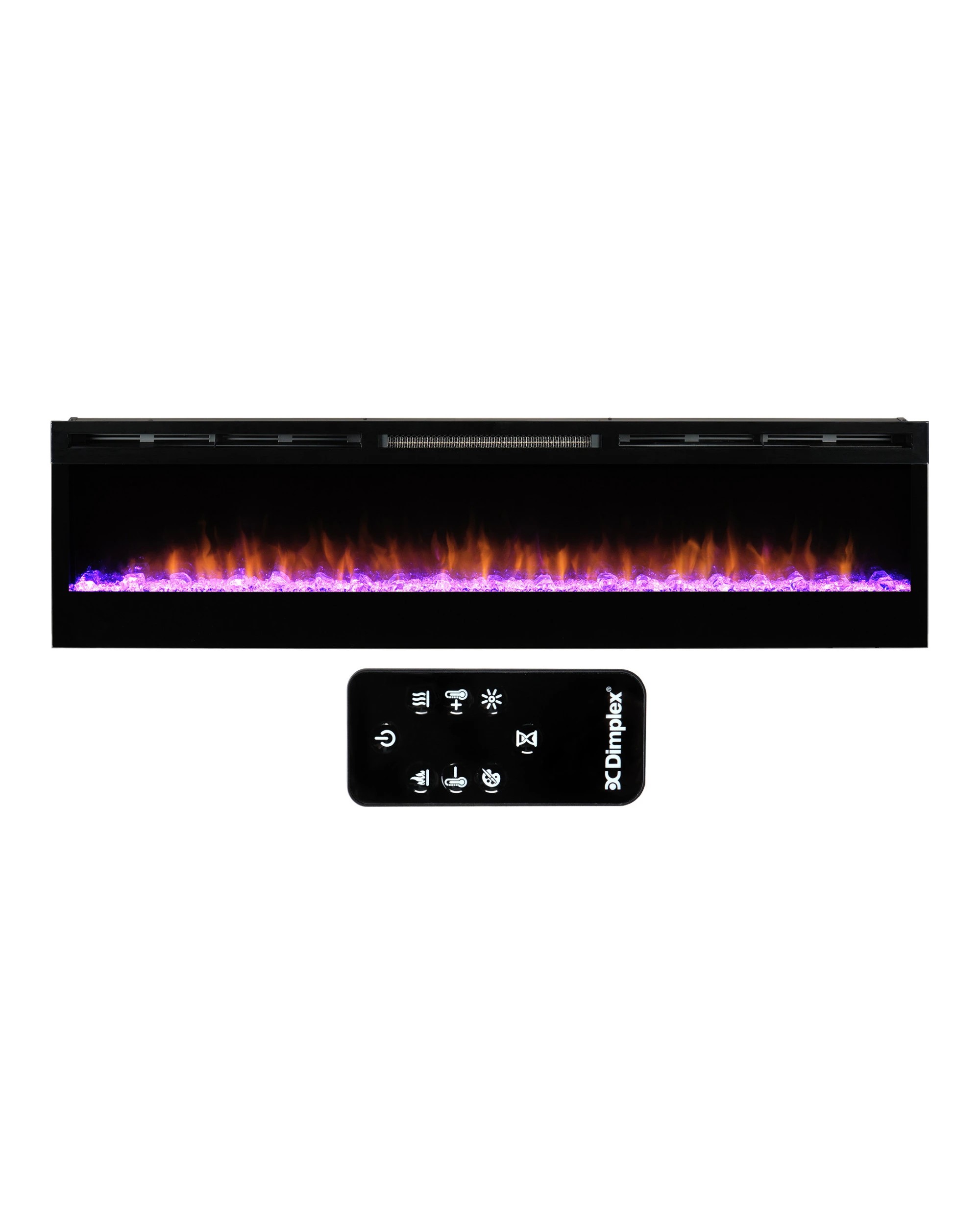 4 Dimplex PRISM Wall Mounted Electric Fireplace in 74-inches - Black, 4 of 8