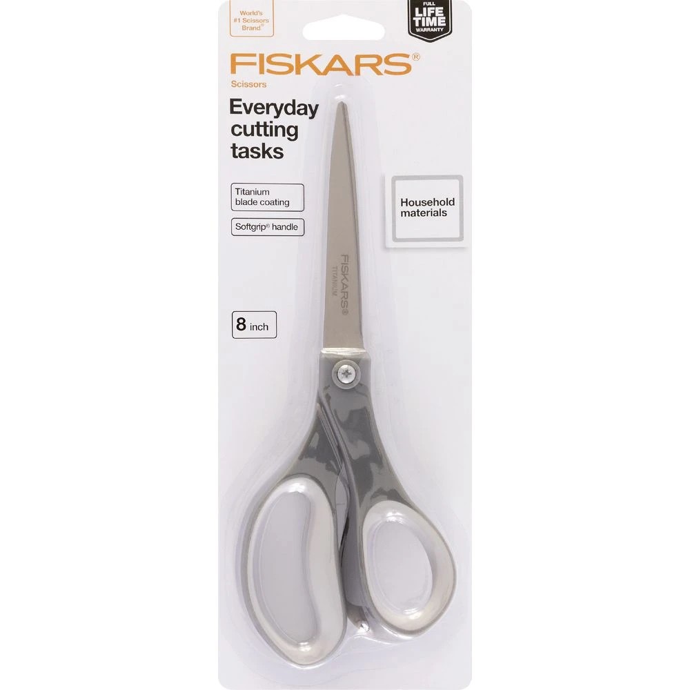 2 Fiskars Soft Grip Titanium Scissors 8"/20cm, 2 of 2