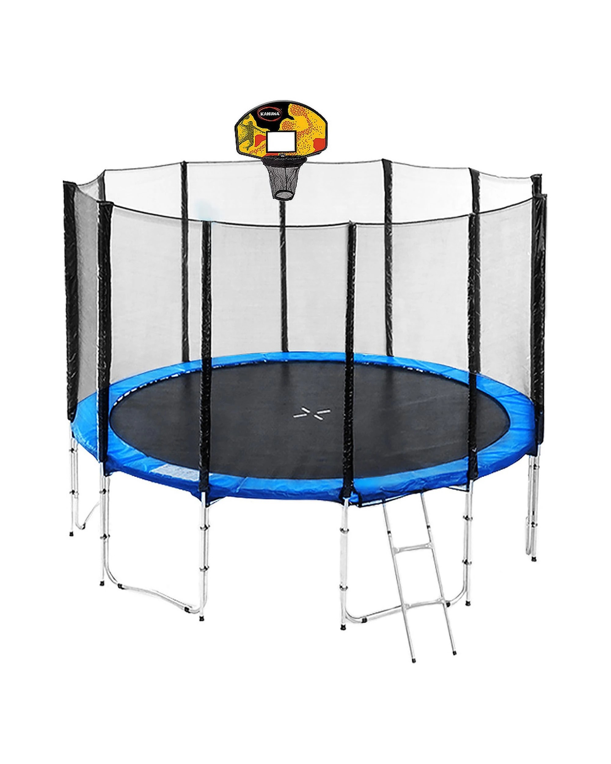 1 Kahuna Blizzard 16 ft Trampoline with Basketball, 1 of 9