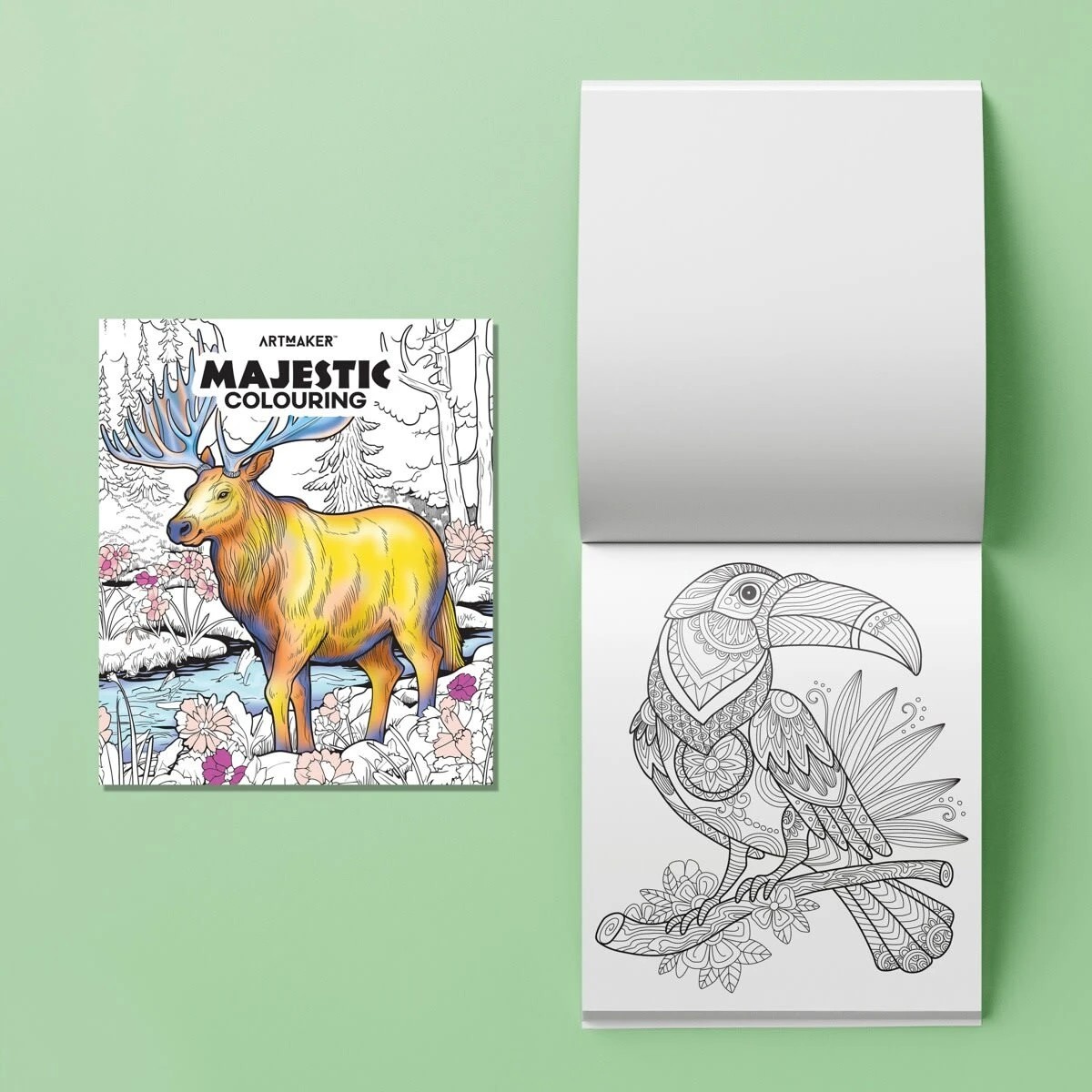 4 Art Maker Majestic Colouring Complete Starter Kit - Book, 4 of 5