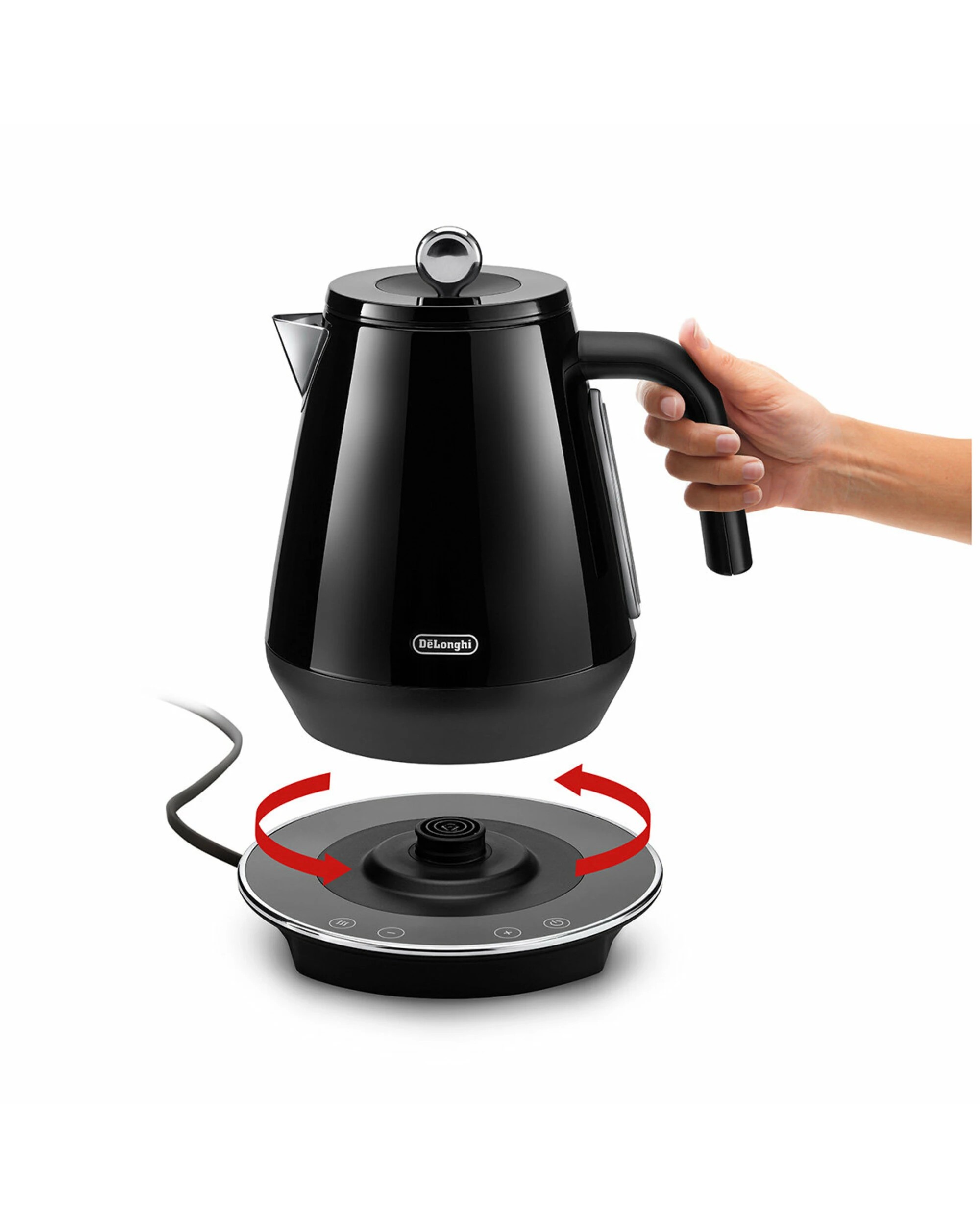 4 De'Longhi Eclettica Variable Temperature Kettle Black, 4 of 5