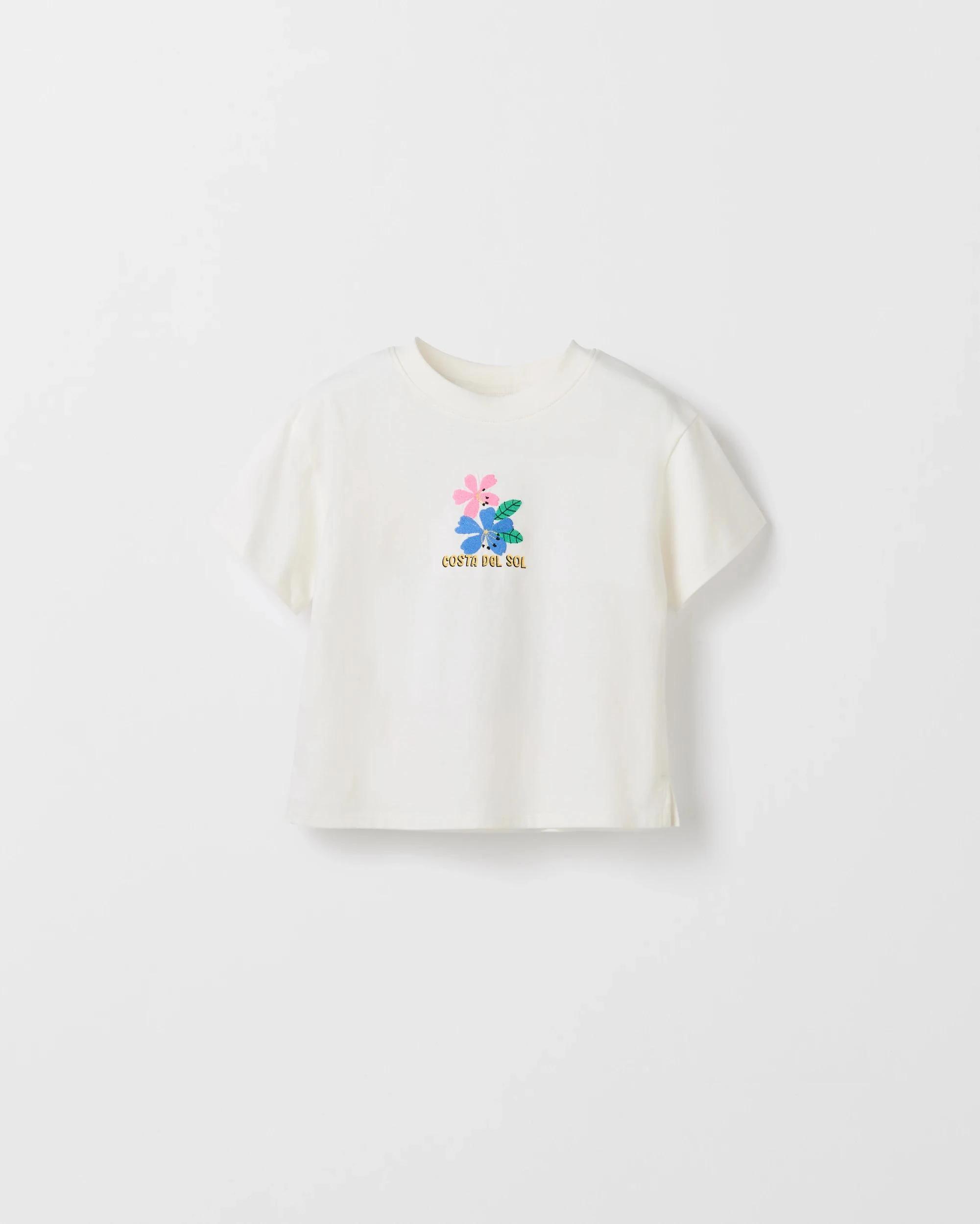 1 Target Australian Cotton Embroidered T-Shirt WHITE, 1 of 3