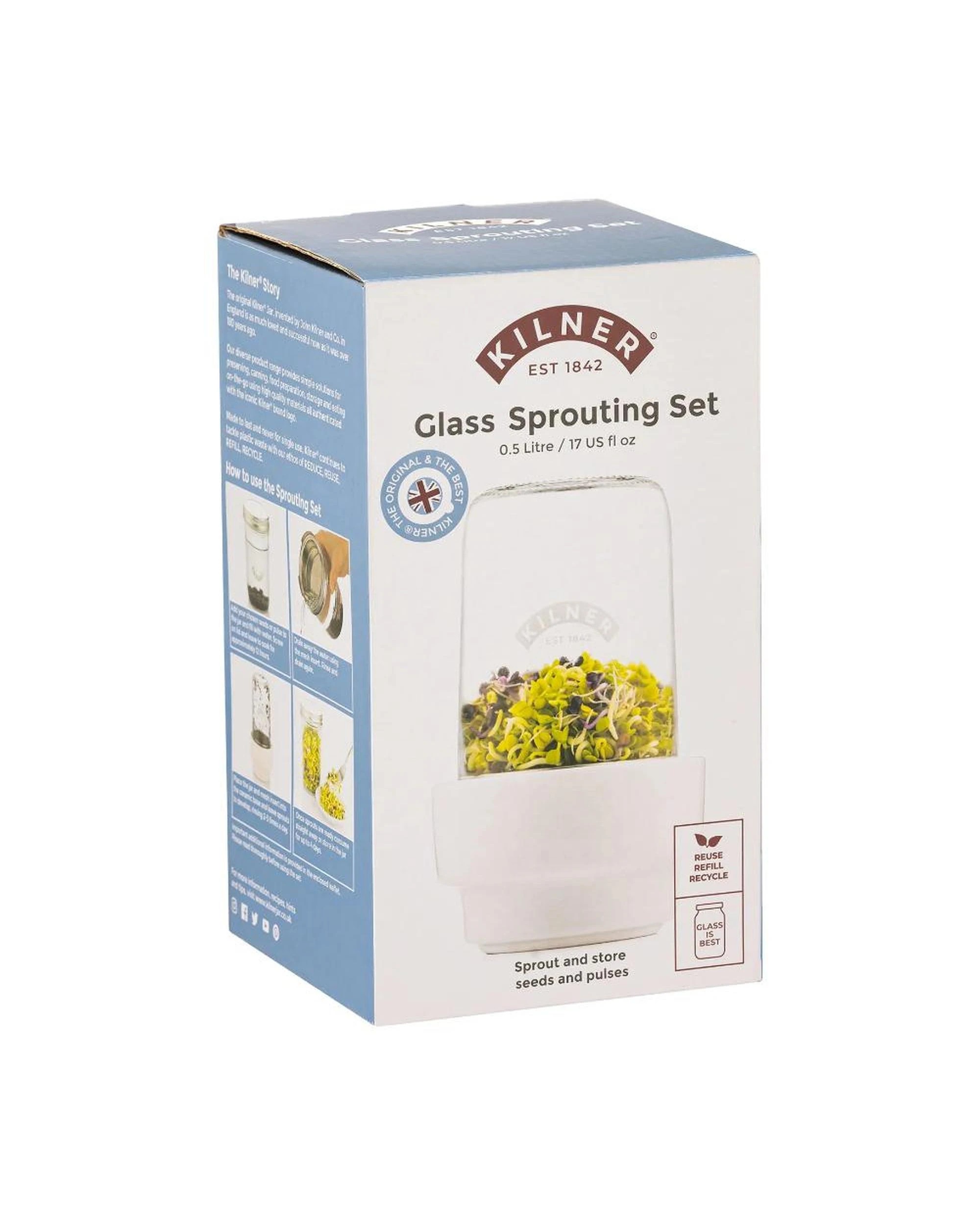 6 Kilner Glass Sprouting Set, 6 of 6