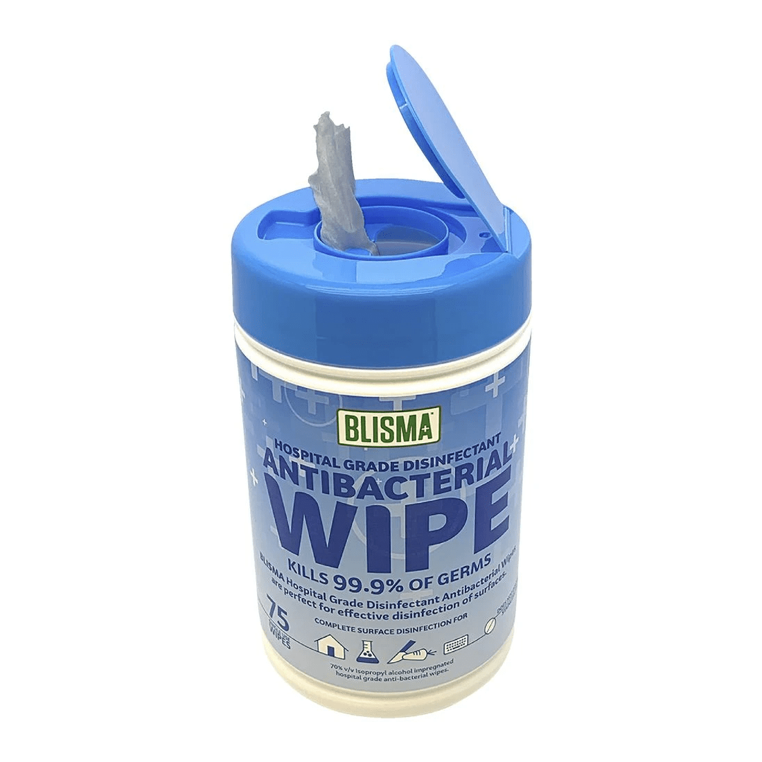 2 Blisma Hospital Grade Anti-bacterial Wipes 75 Pack, 2 of 4