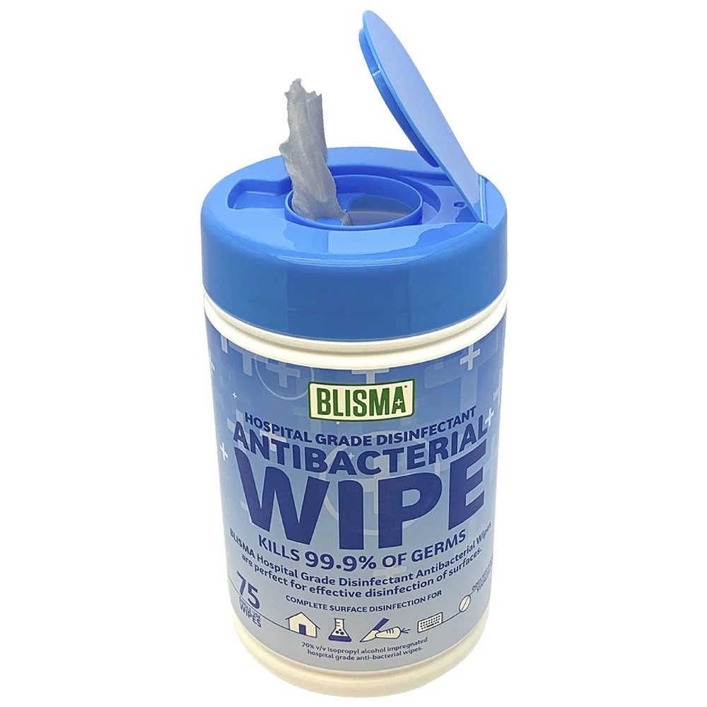 2 Blisma Hospital Grade Anti-bacterial Wipes 75 Pack, 2 of 4