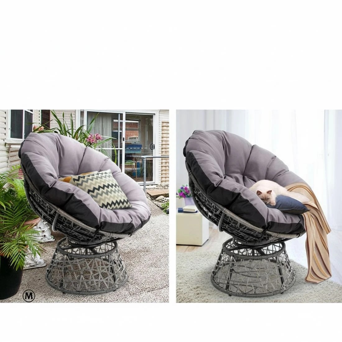 7 Gardeon Outdoor Chairs - Grey, 7 of 7