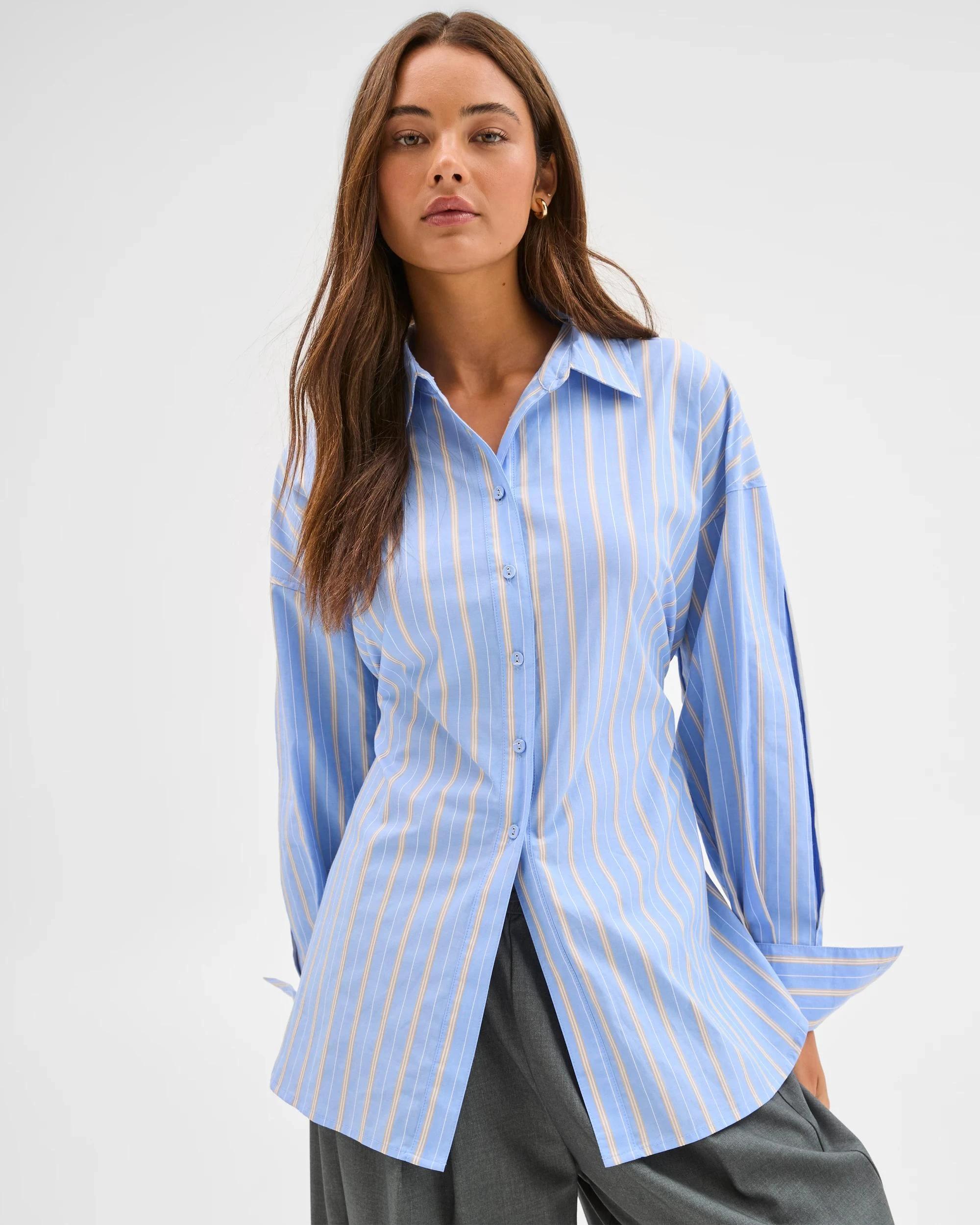 2 Lily Loves Australian Cotton Tie Detail Shirt , 2 of 7