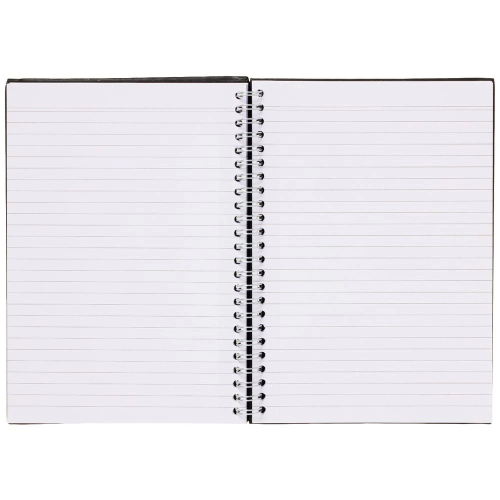 3 J.Burrows A5 Hard Cover Pressboard Notebook Black 120 Page, 3 of 3