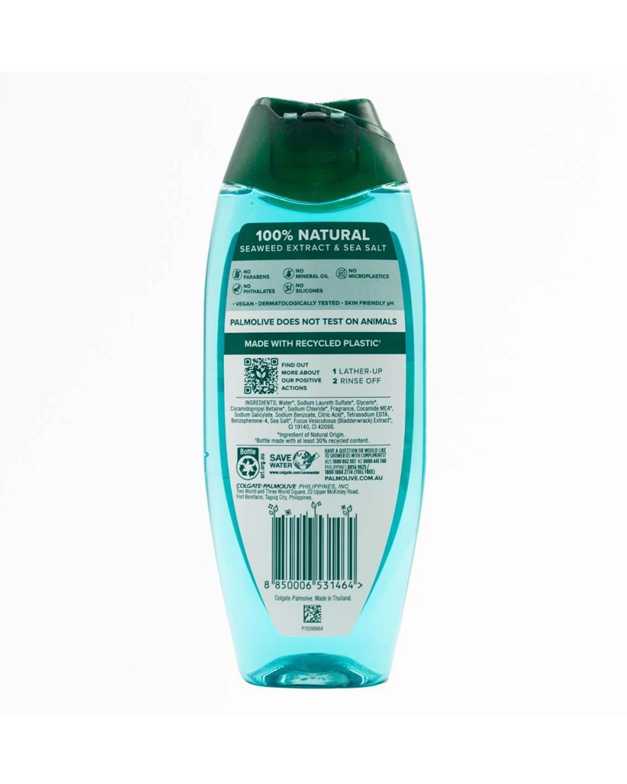 3 Palmolive Naturals 6PK Body Wash Sea Minerals 500ml Hydrating Soap Free - Green, 3 of 3