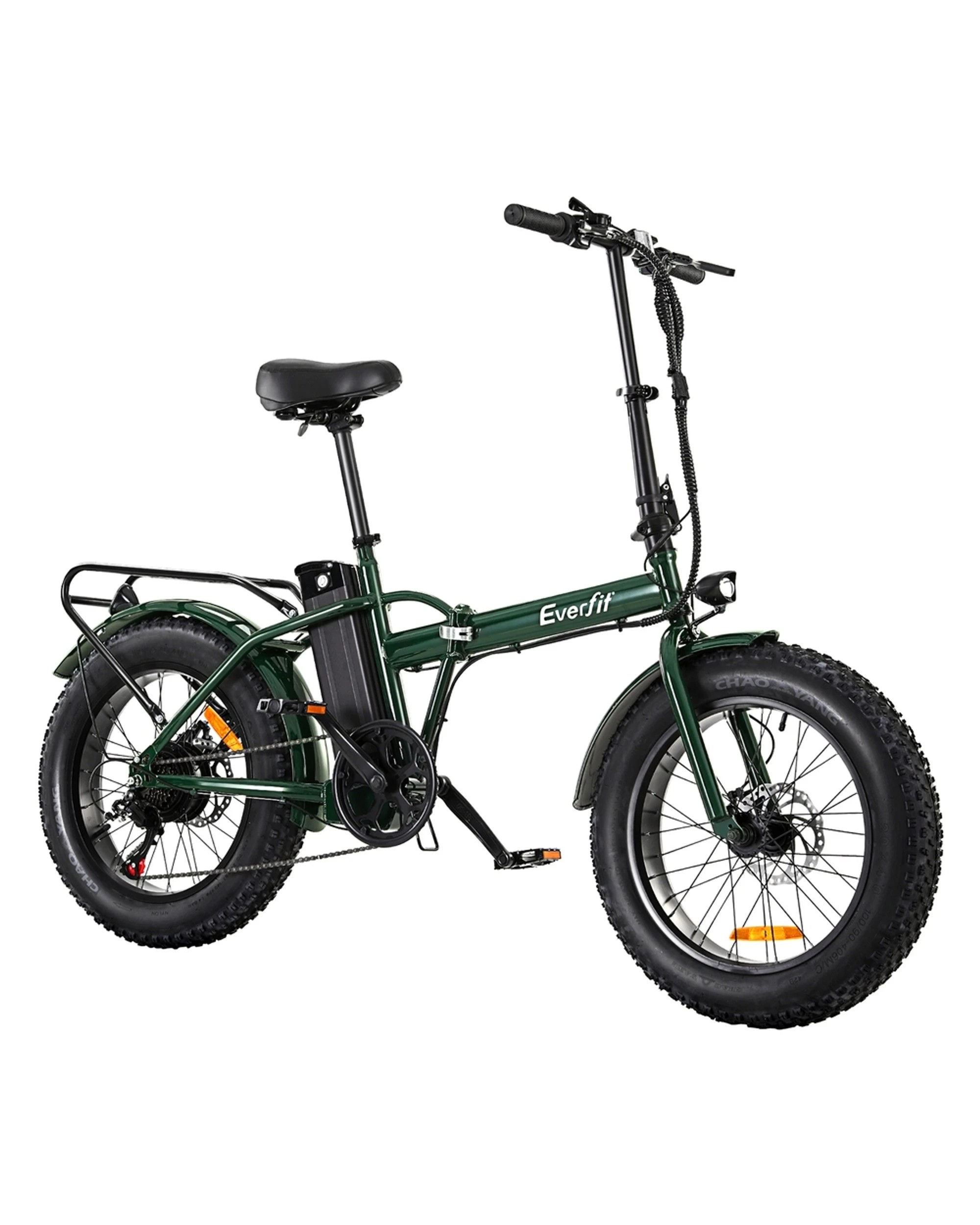 1 Everfit 20 Inch Folding Electric Bike Urban City Bicycle eBike Rechargeable - Green, 1 of 5