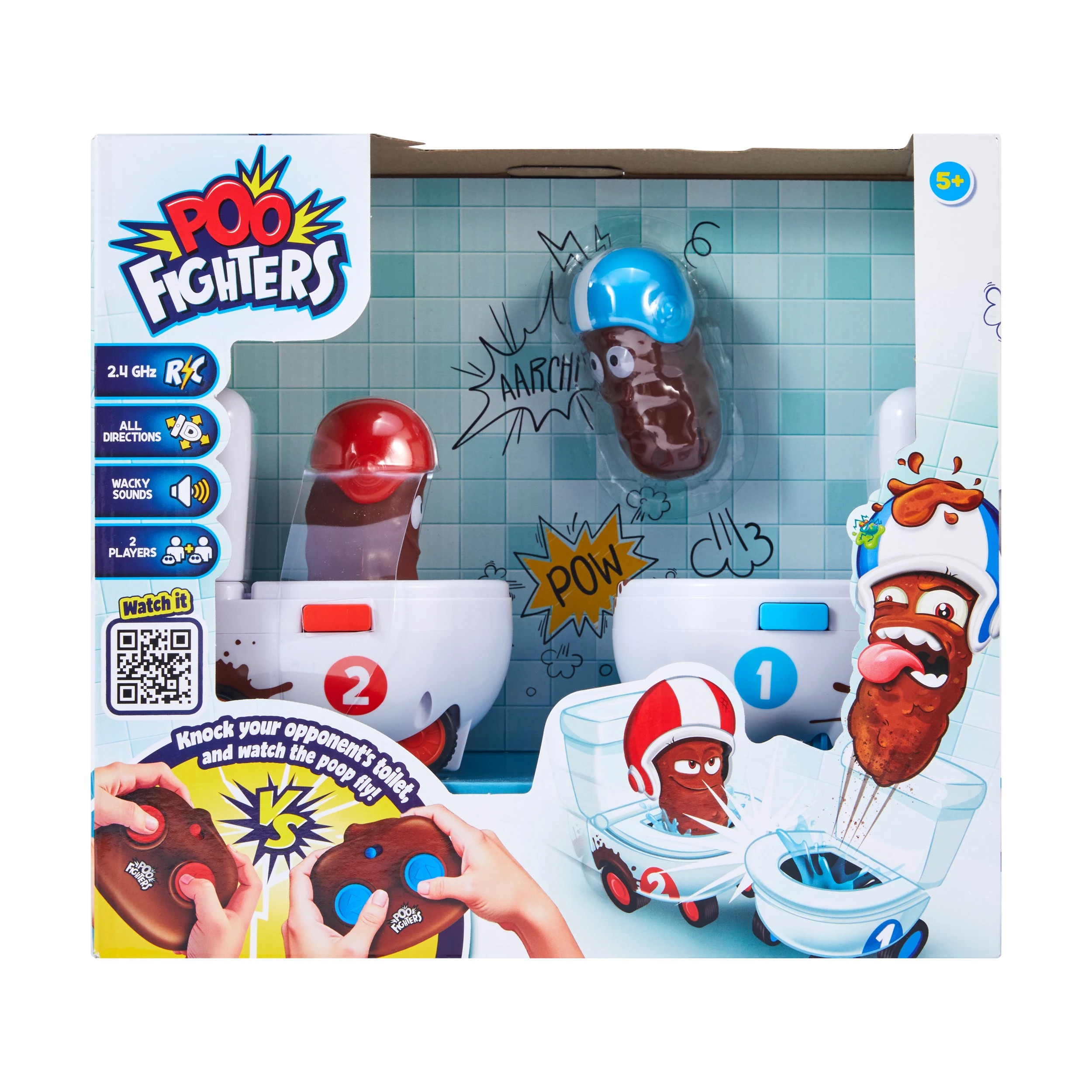 1 Poo Fighters Remote Control Bumper Toilets Toy, 1 of 6
