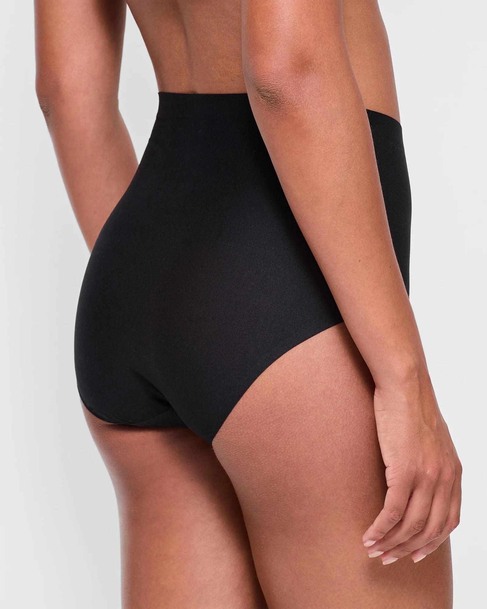 4 Target 2 Pack Bonded No Show High Waist Full Briefs BLACK, 4 of 4