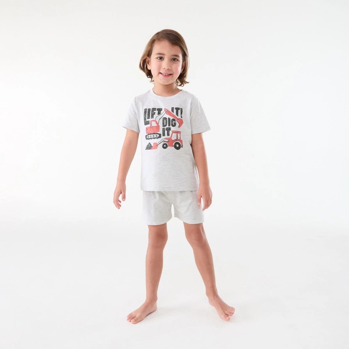 1 Short Sleeve Knit Pyjama Set LIFT IT DIG IT, 1 of 6