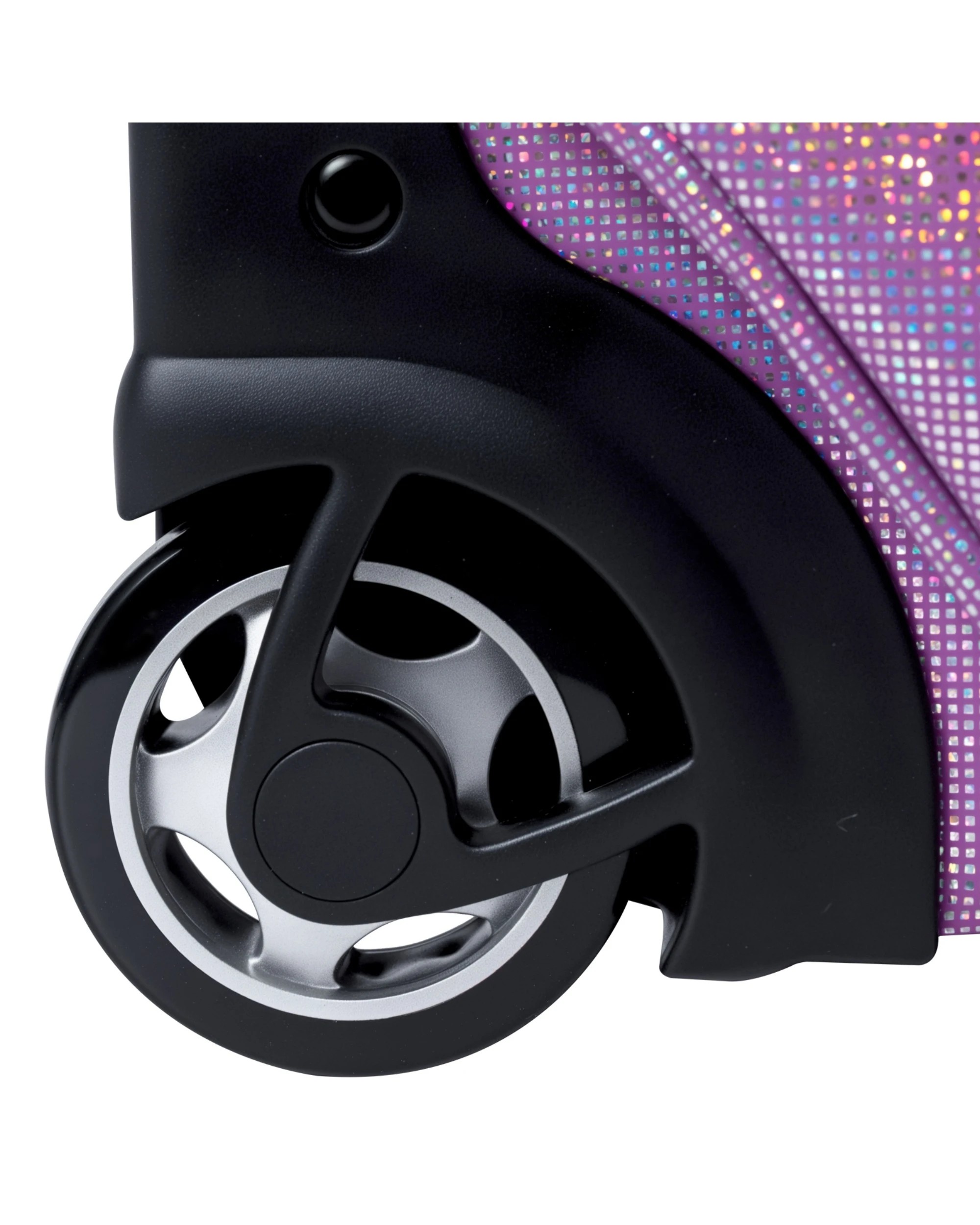 8 Advwin 26" Rolling Dance Bag with Instant Changing Design Glitter - Purple, 8 of 10