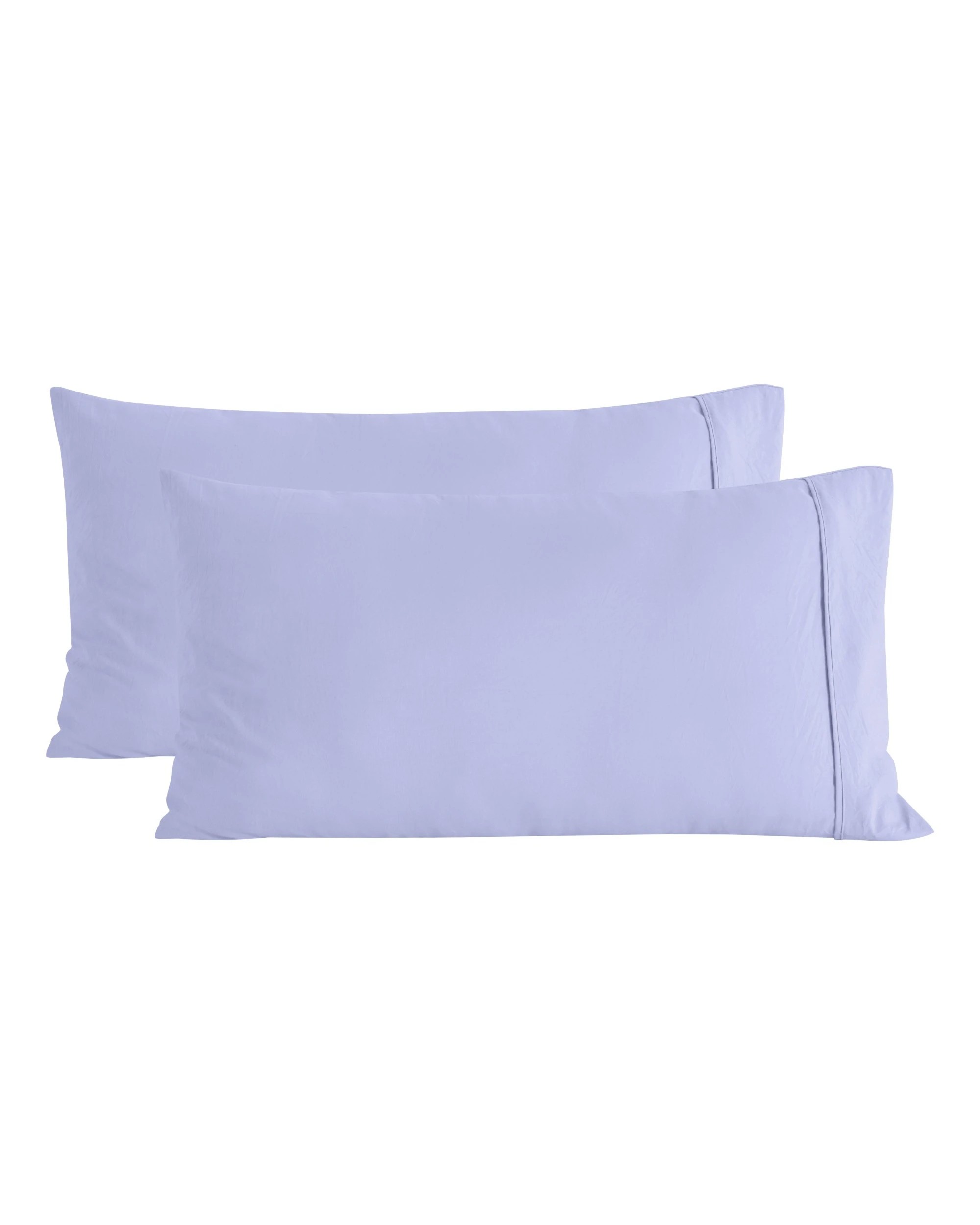 6 Dreamaker Superfine Washed Microfibre King Pillowcase Twin Pack - Lilac, 6 of 6