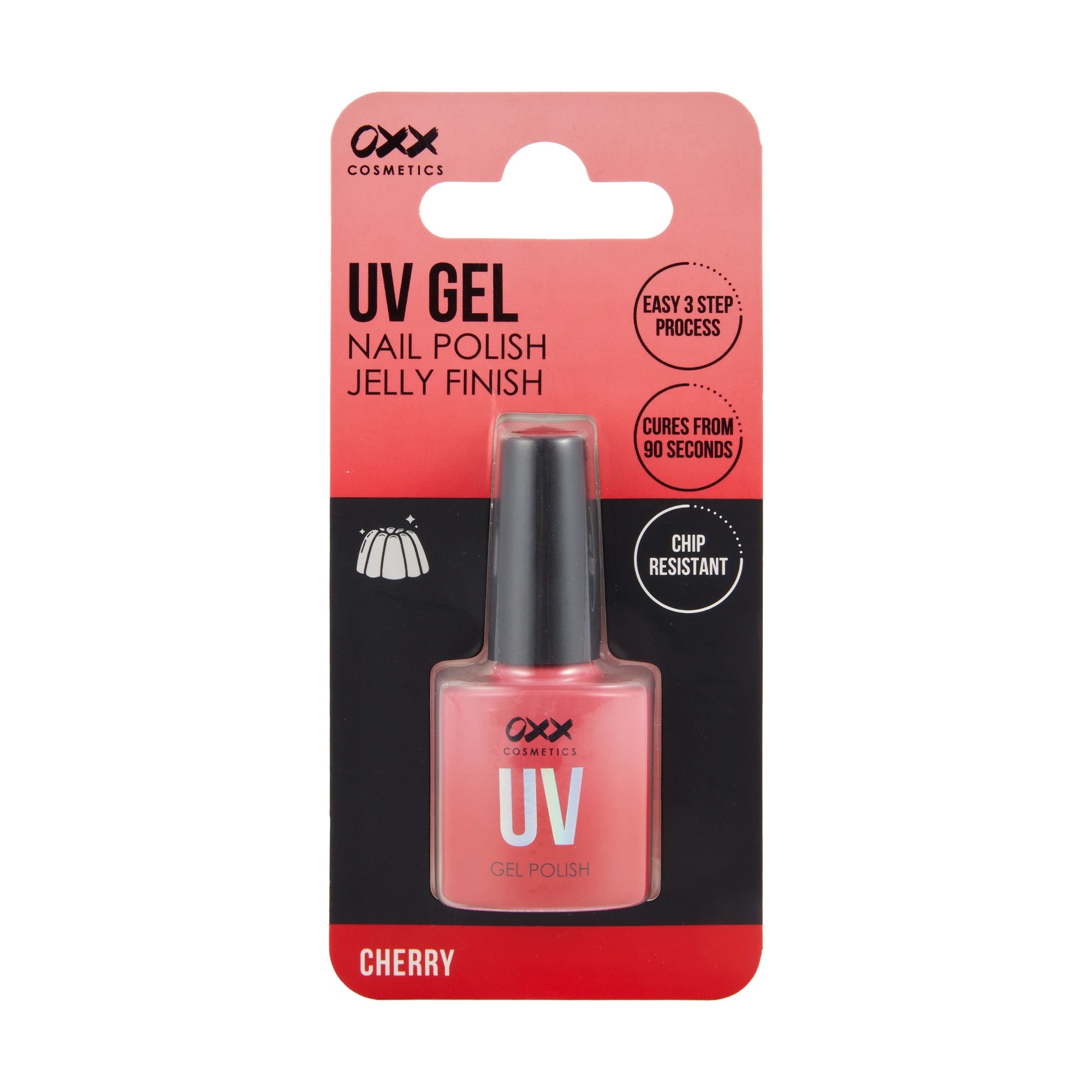 1 OXX Cosmetics UV Gel Nail Polish - Cherry, 1 of 4