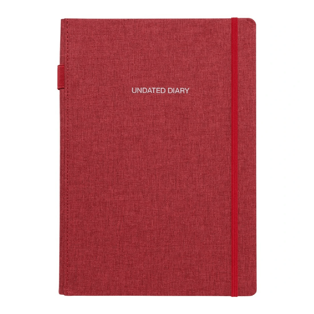 1 Otto A4 Recycled Day to Page Undated Diary Red, 1 of 6