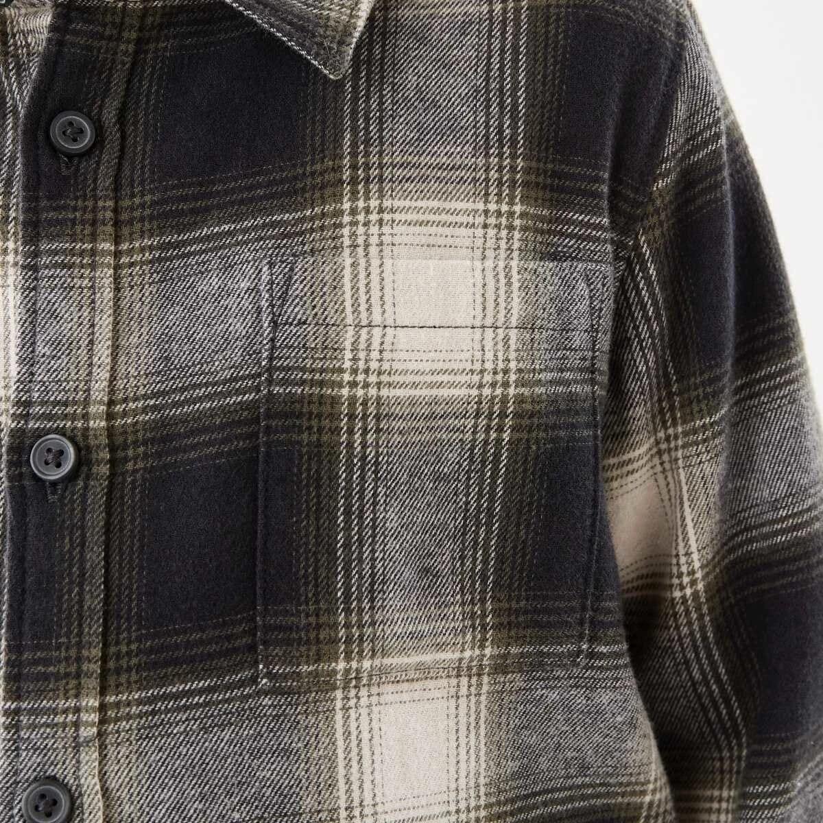 5 Yarn Dyed Flannel Shirt Grn Check, 5 of 9