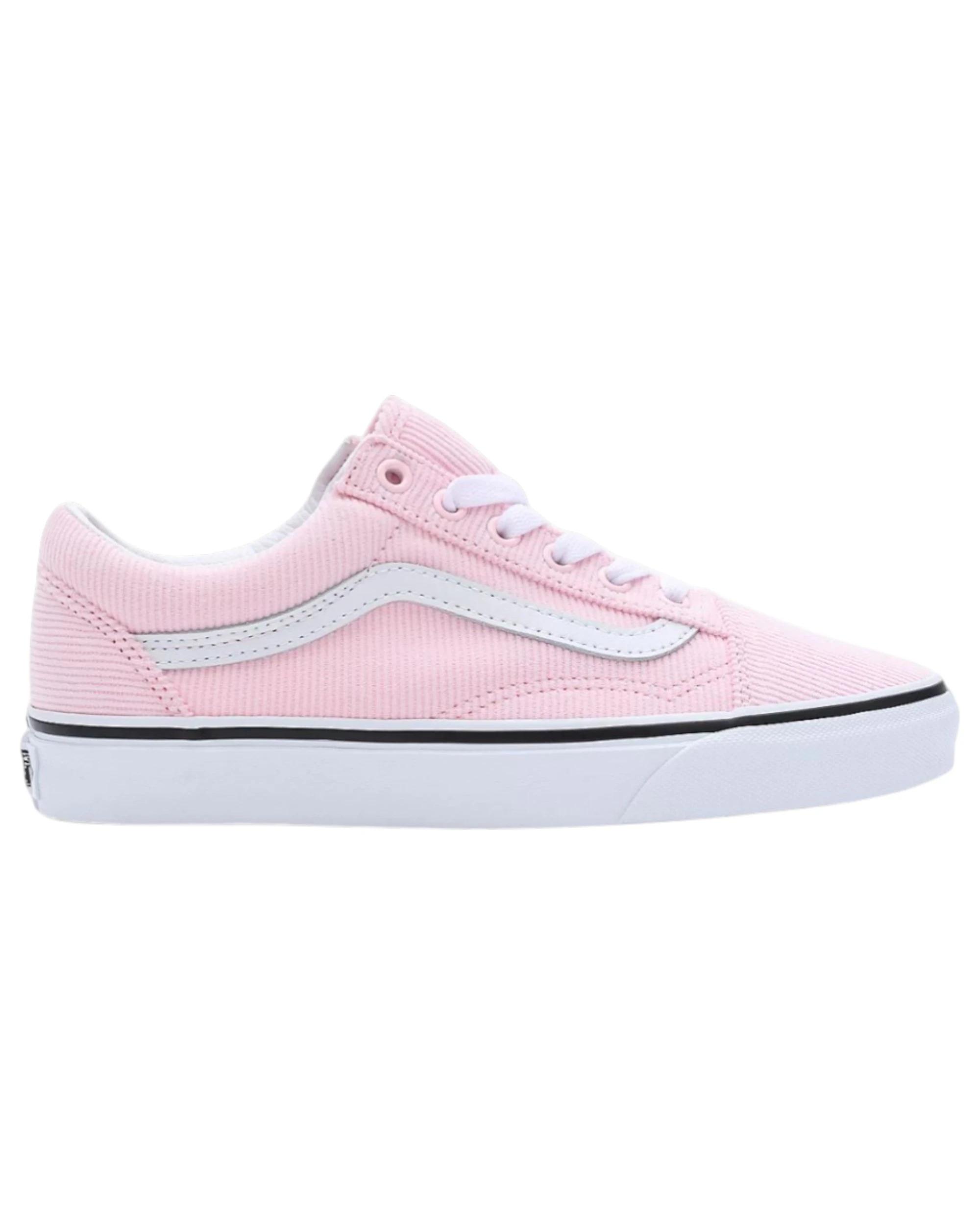 1 Vans Unisex Old Skool Mini Cord Pink Lace Up Shoes PINK, 1 of 7