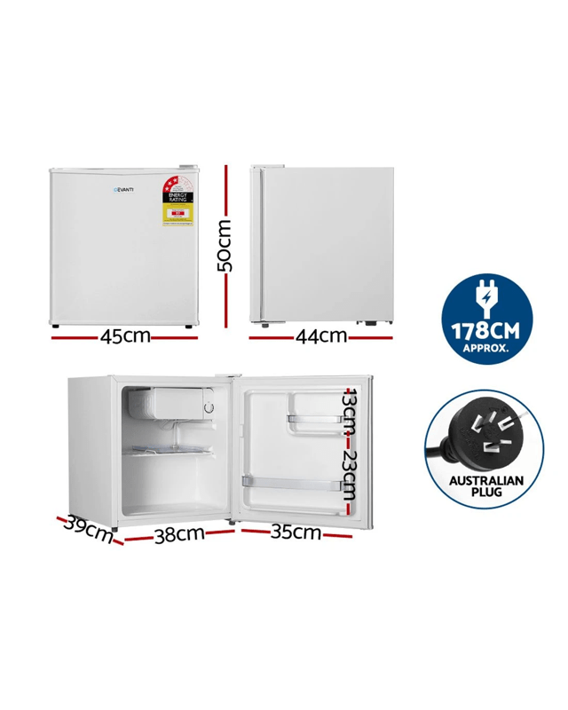 Devanti 48L Bar Fridge - W