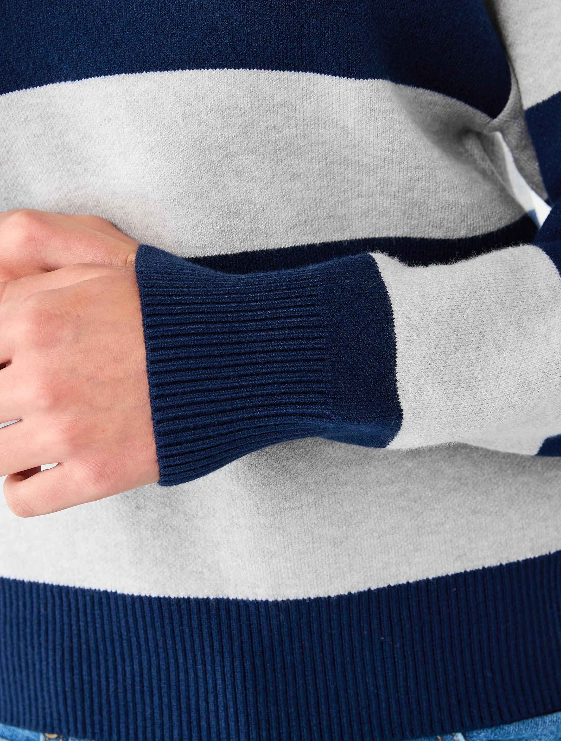 5 Rugby Knit Top Dress Navy, 5 of 7