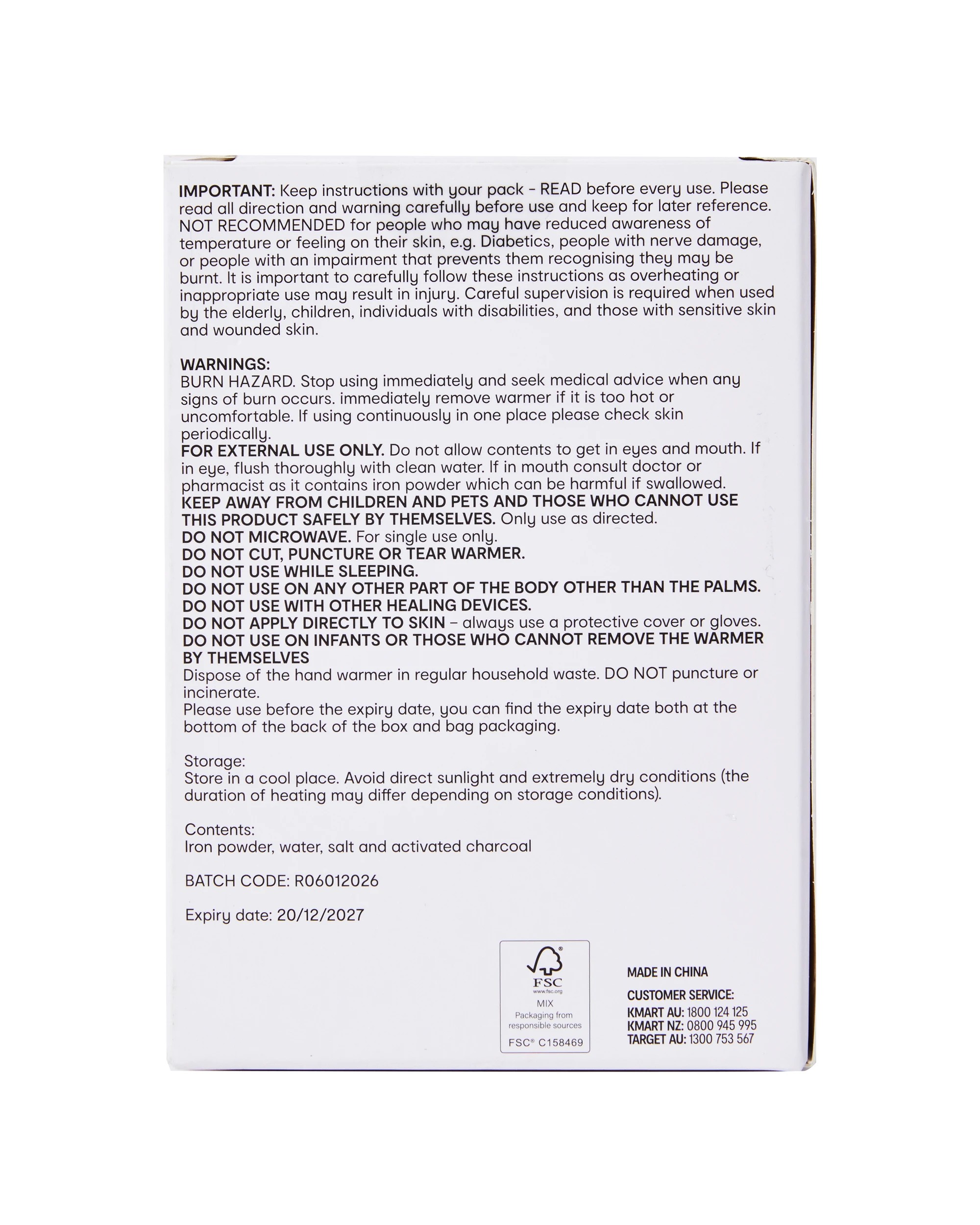 5 OXX Essentials 10 Pack Hand Warmers, 5 of 5