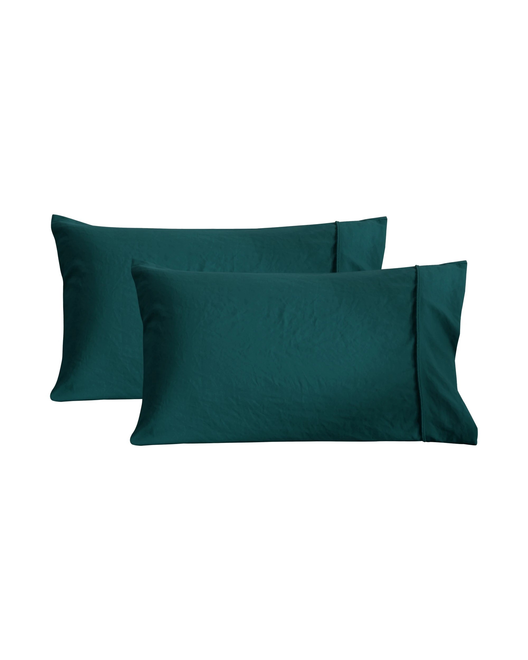 6 Dreamaker Superfine Washed Microfibre Standard Pillowcase Twin Pack - Teal, 6 of 6