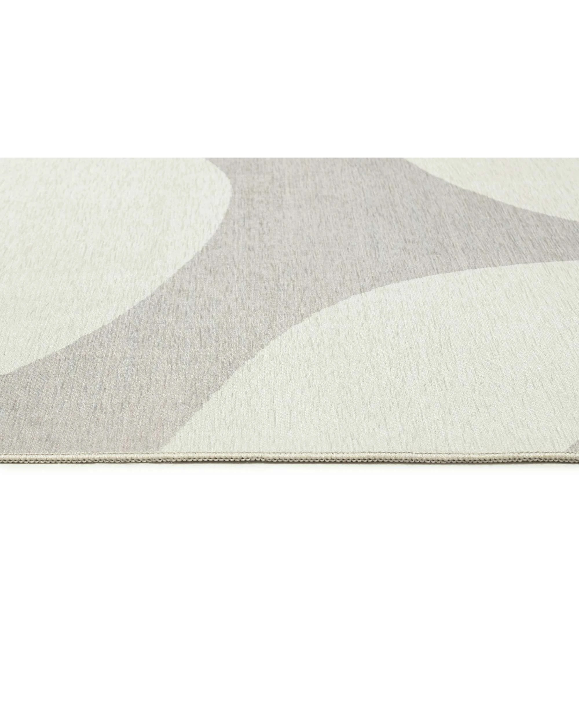 6 Loopsie Whidbey Stone Abstract Indoor Outdoor Washable Rug-290cm x 200cm - White, 6 of 8