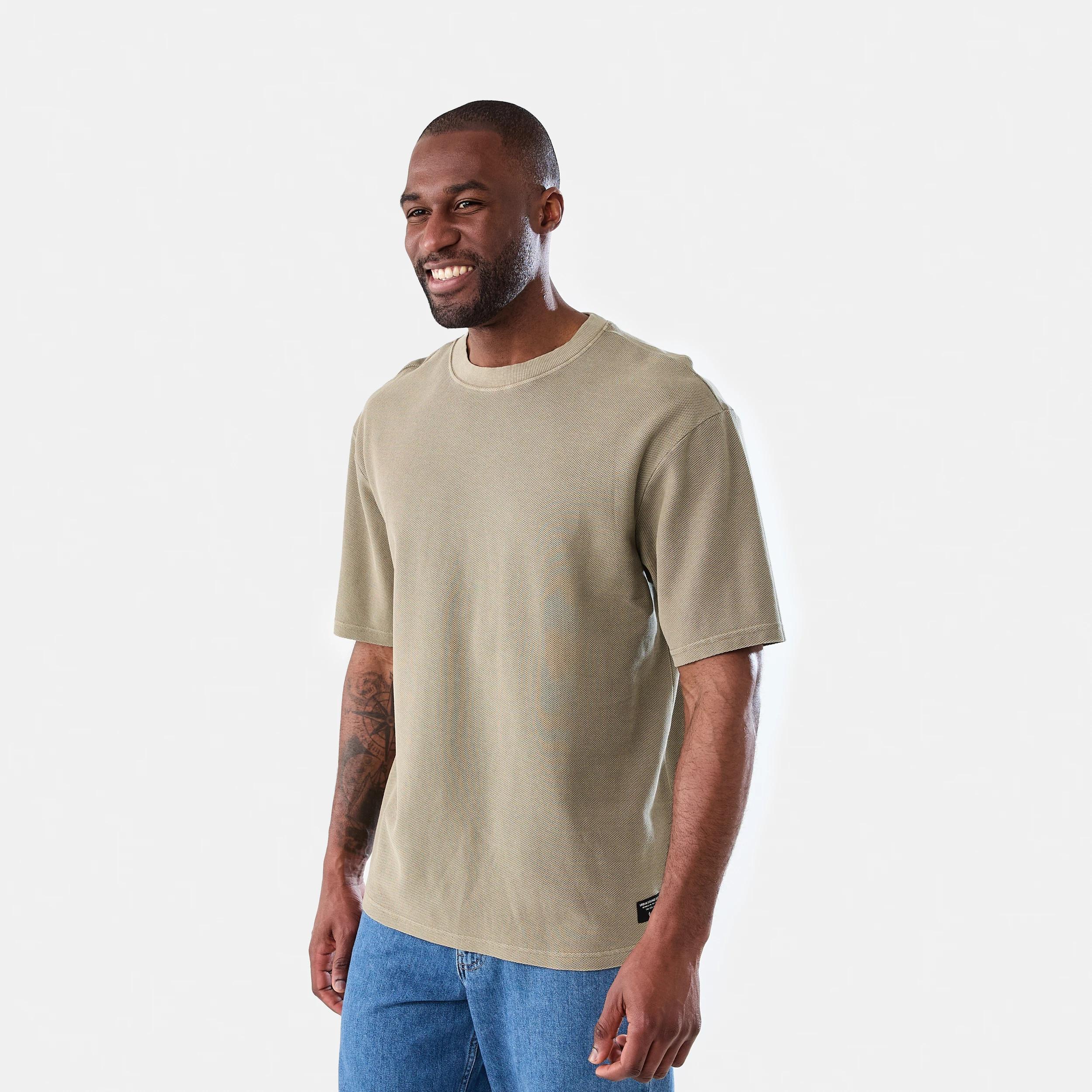 2 Oversized Pique Knit T-shirt Grn Piclne, 2 of 6