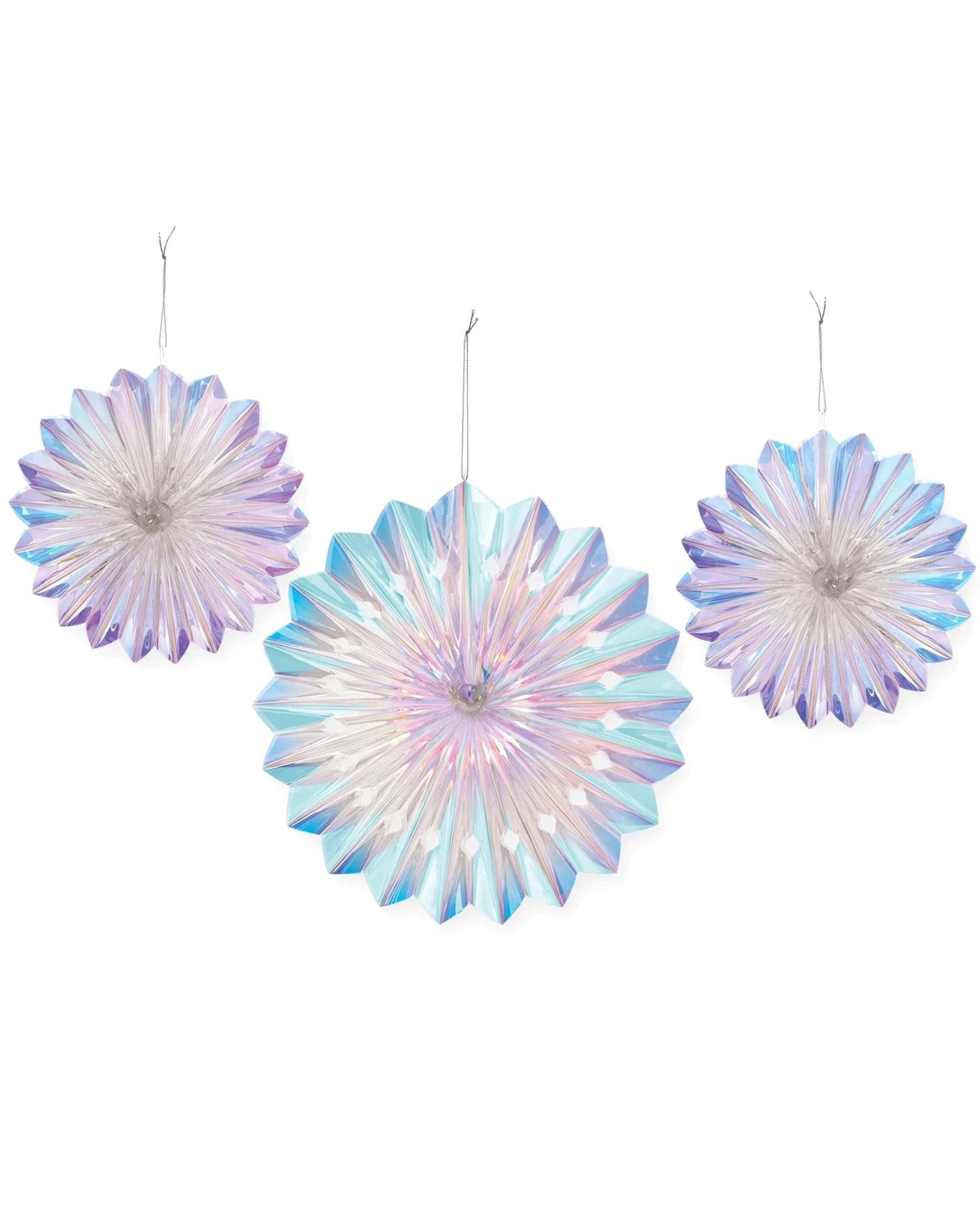 1 Amscan Inc. Luminous Birthday Fan Decorations Pack of 3 - Metallic, 1 of 1