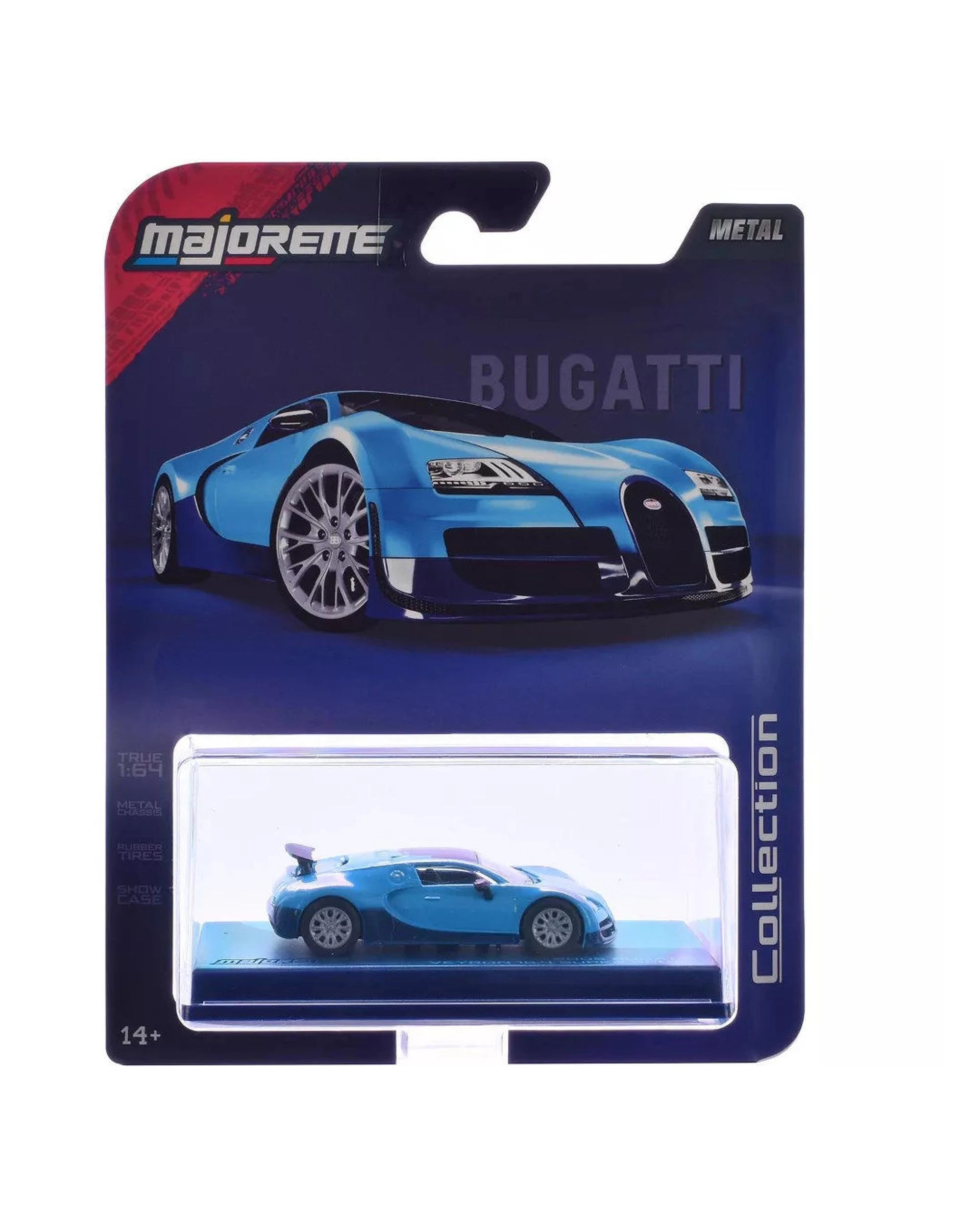 2 Majorette Collection Series 2005 Bugatti Veyron 16.4 Super Sport Diecast Vehicle - Blue, 2 of 6