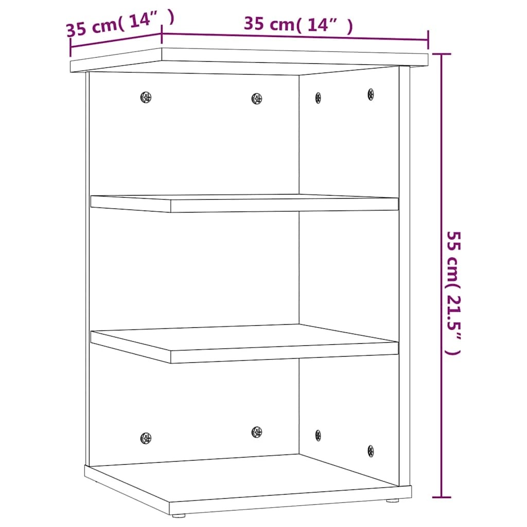 7 vidaXL Side cabinet Ample Storage - White, 7 of 9