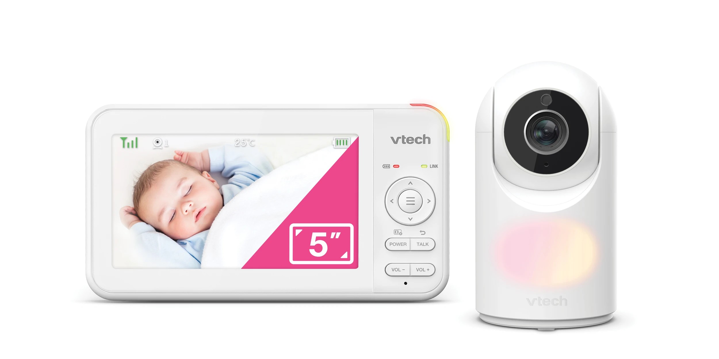 1 VTech BM5650N 5" Full Colour Pan & Tilt Video Baby Monitor - White, 1 of 1