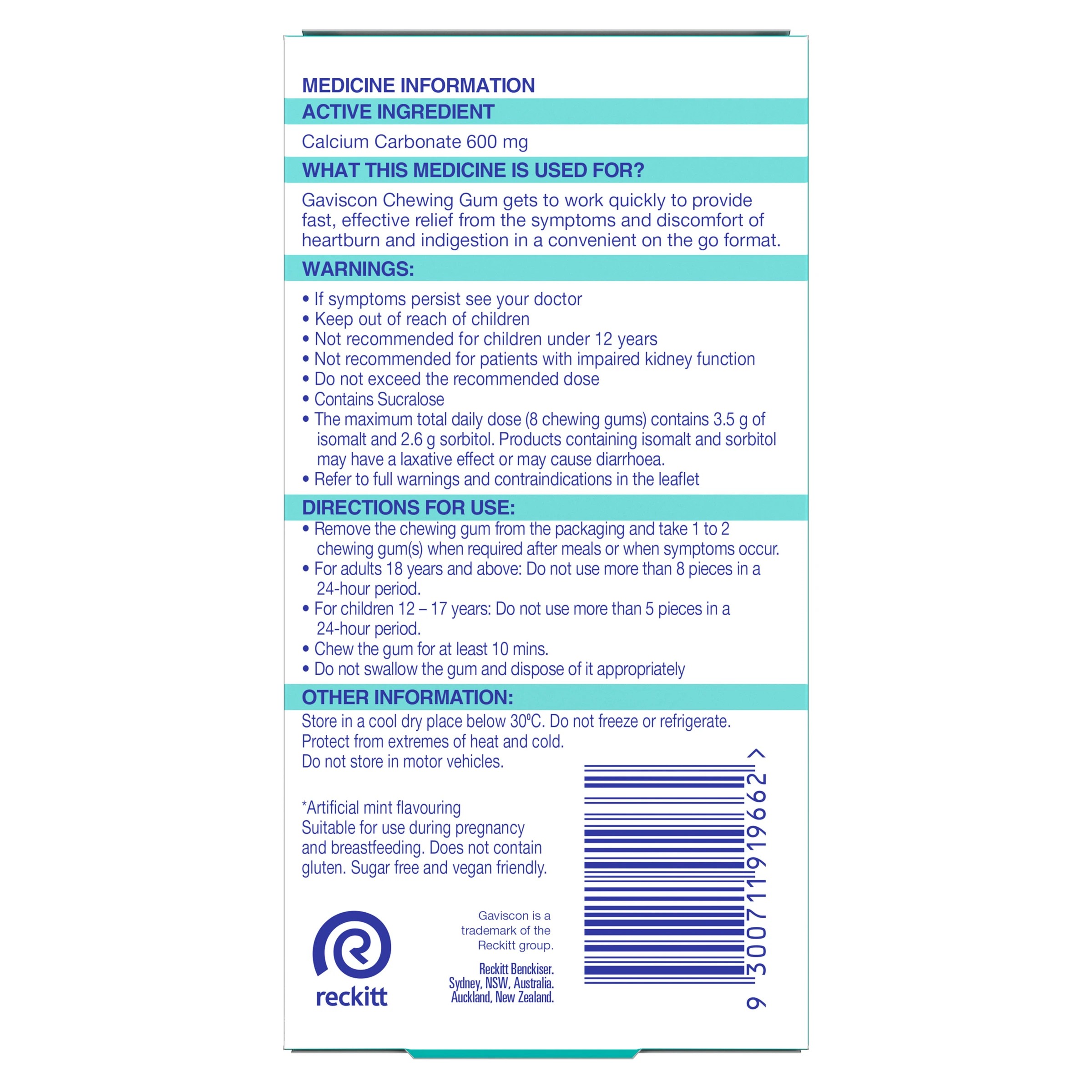 3 10 Pack Gaviscon Chewing Gum, 3 of 10
