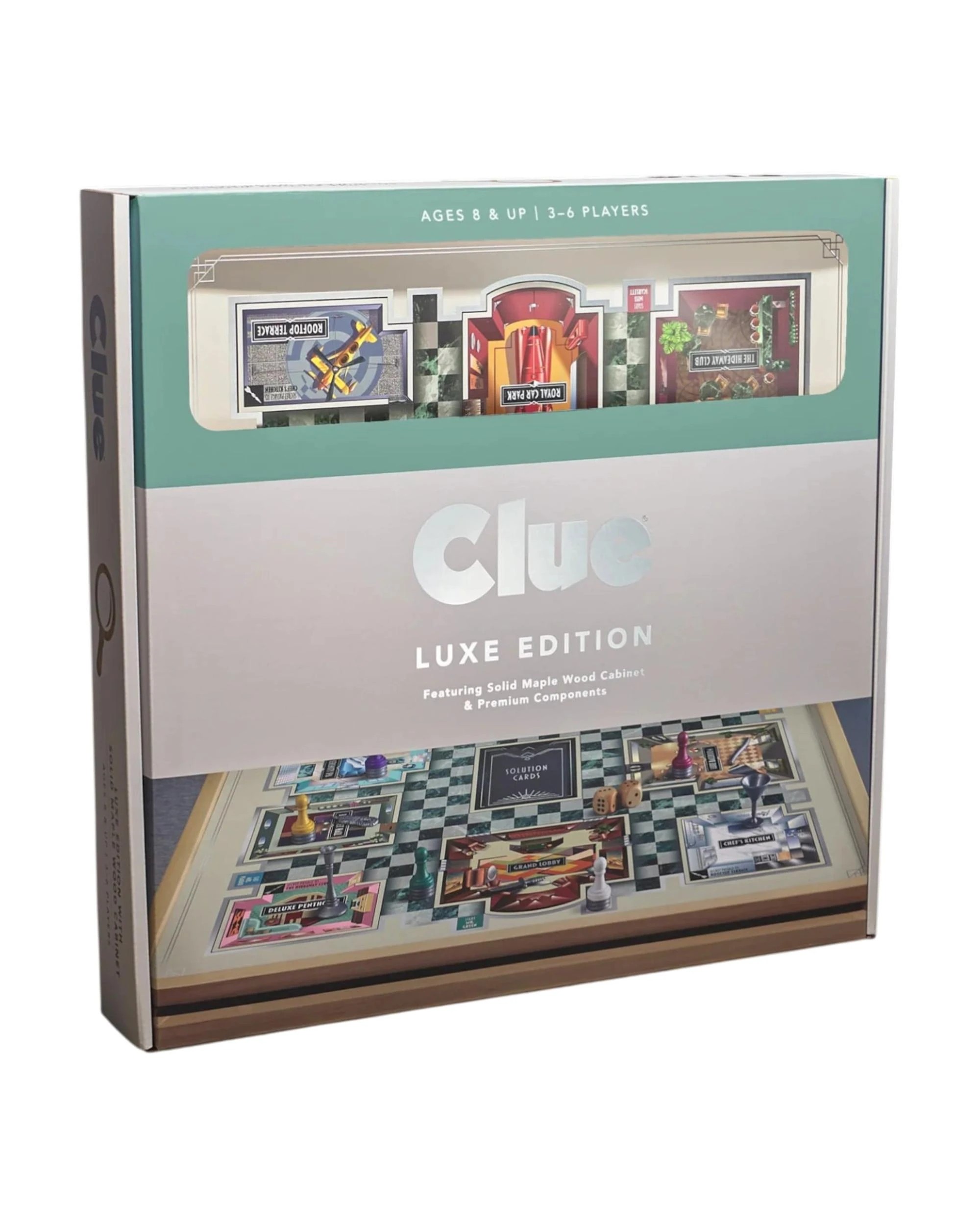 1 Clue Luxe Maple Edition Board Game, 1 of 5