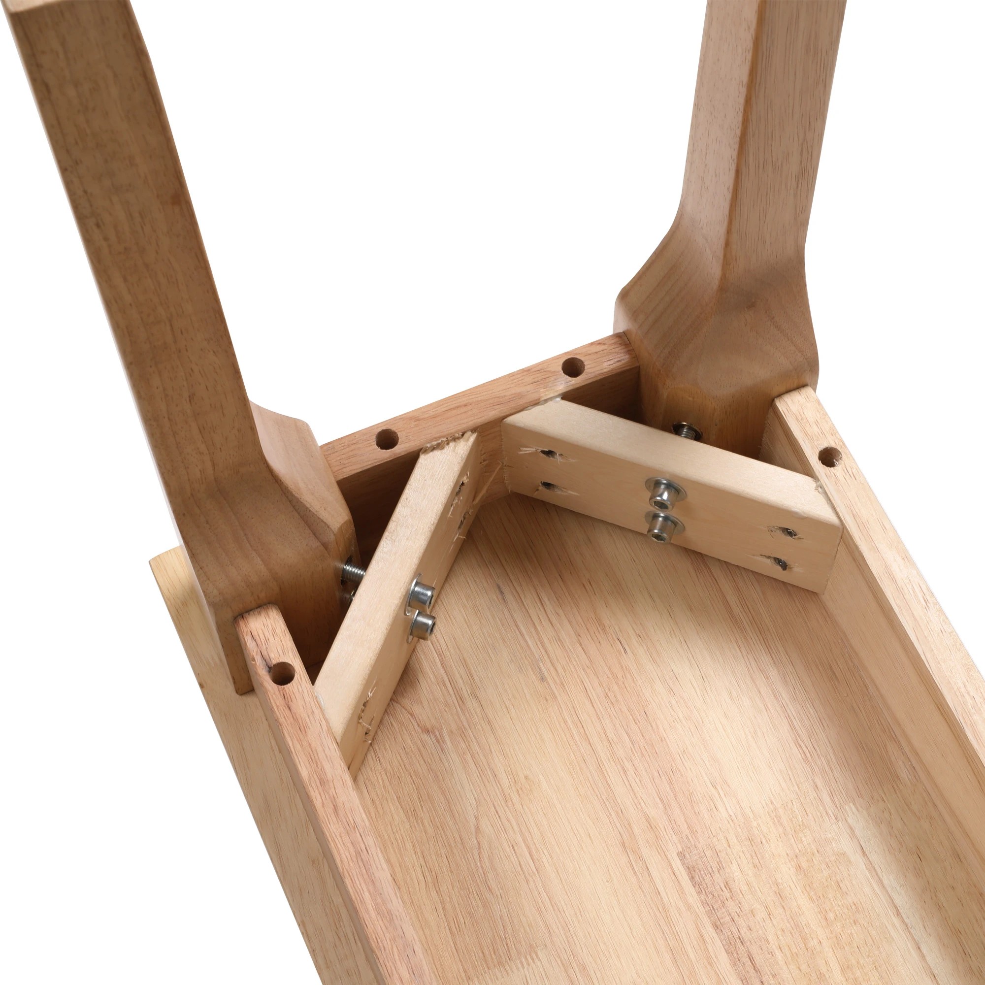 6 Levede 1x Wooden Dining Chair Bench - Natural, 6 of 7