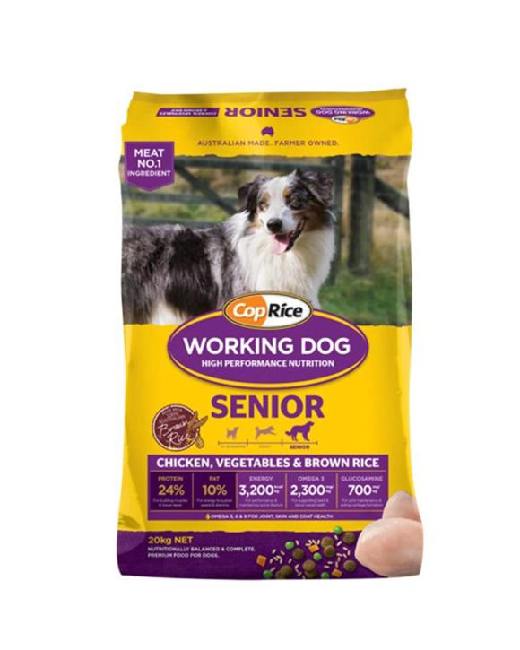 CopRice Working Dog Senior Dry Dog Food Chicken Vegetables & Brown Rice 20kg