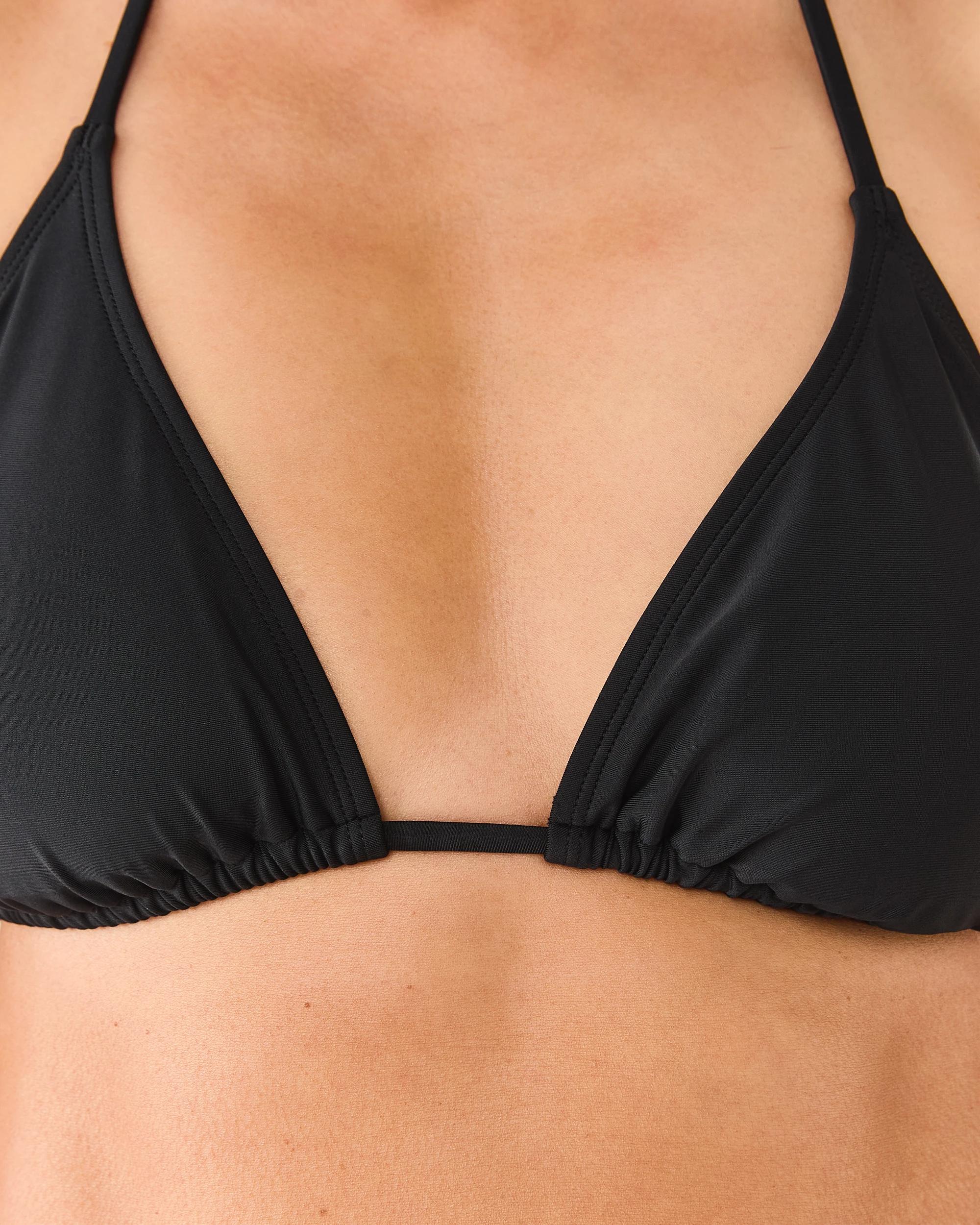 5 Slide Triangle Bikini Top Black, 5 of 7