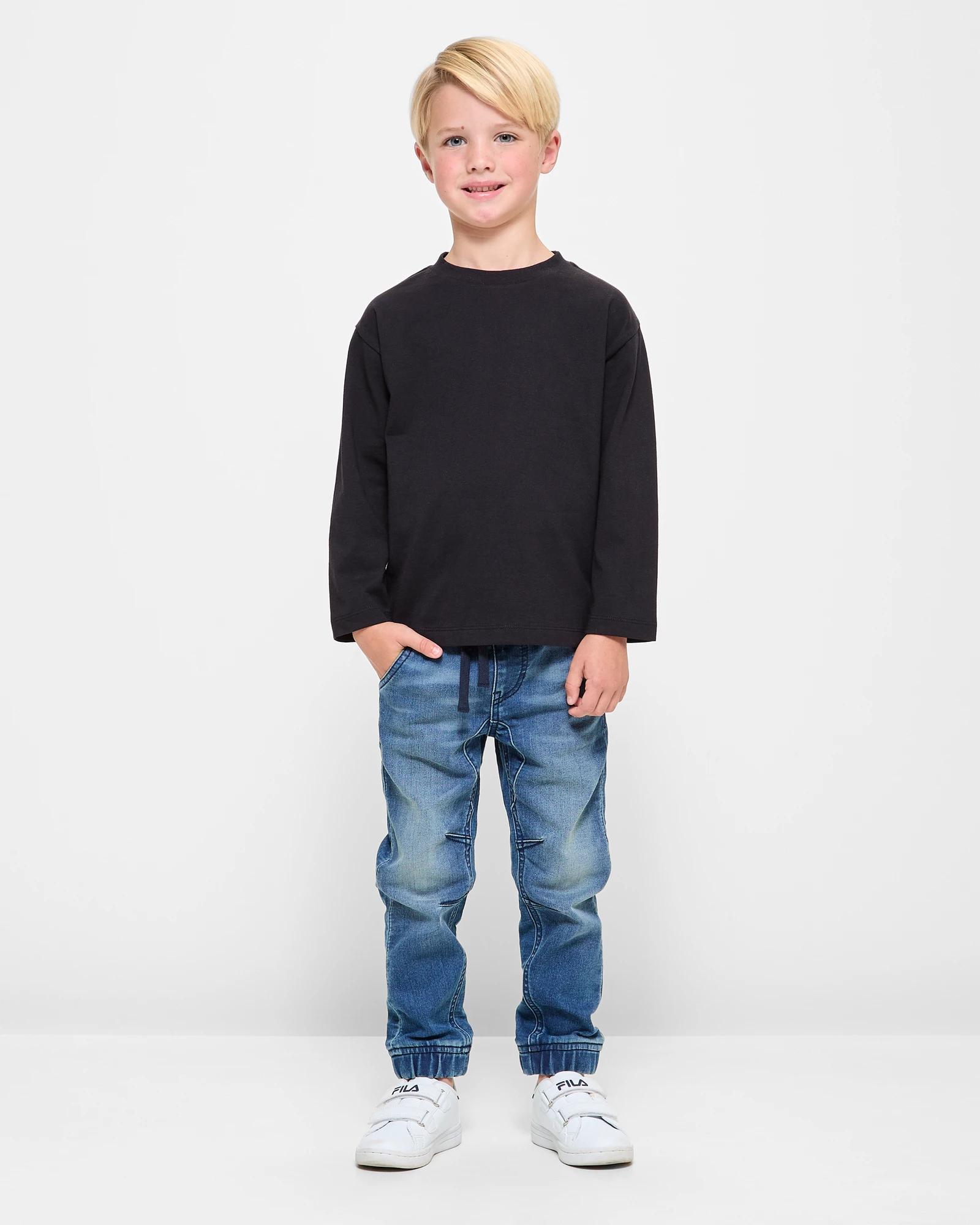 2 Target Australian Cotton Long Sleeve Heavyweight Top 2 Pack BLACK, 2 of 5