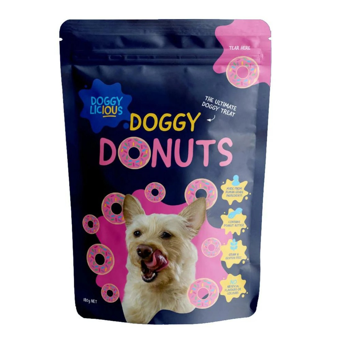 1 Doggylicious Doggy Donut Treats 180g, 1 of 2
