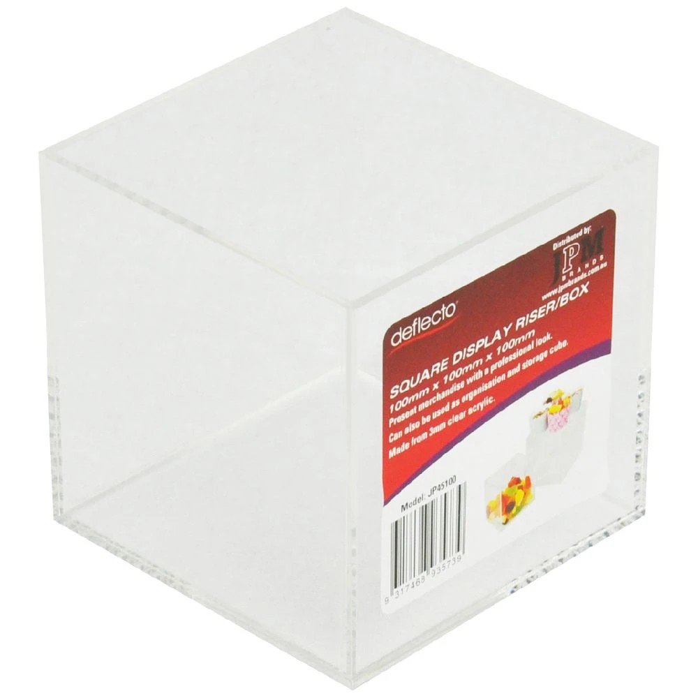 1 Deflecto Square Display Box 100 x 100 x 100mm, 1 of 1
