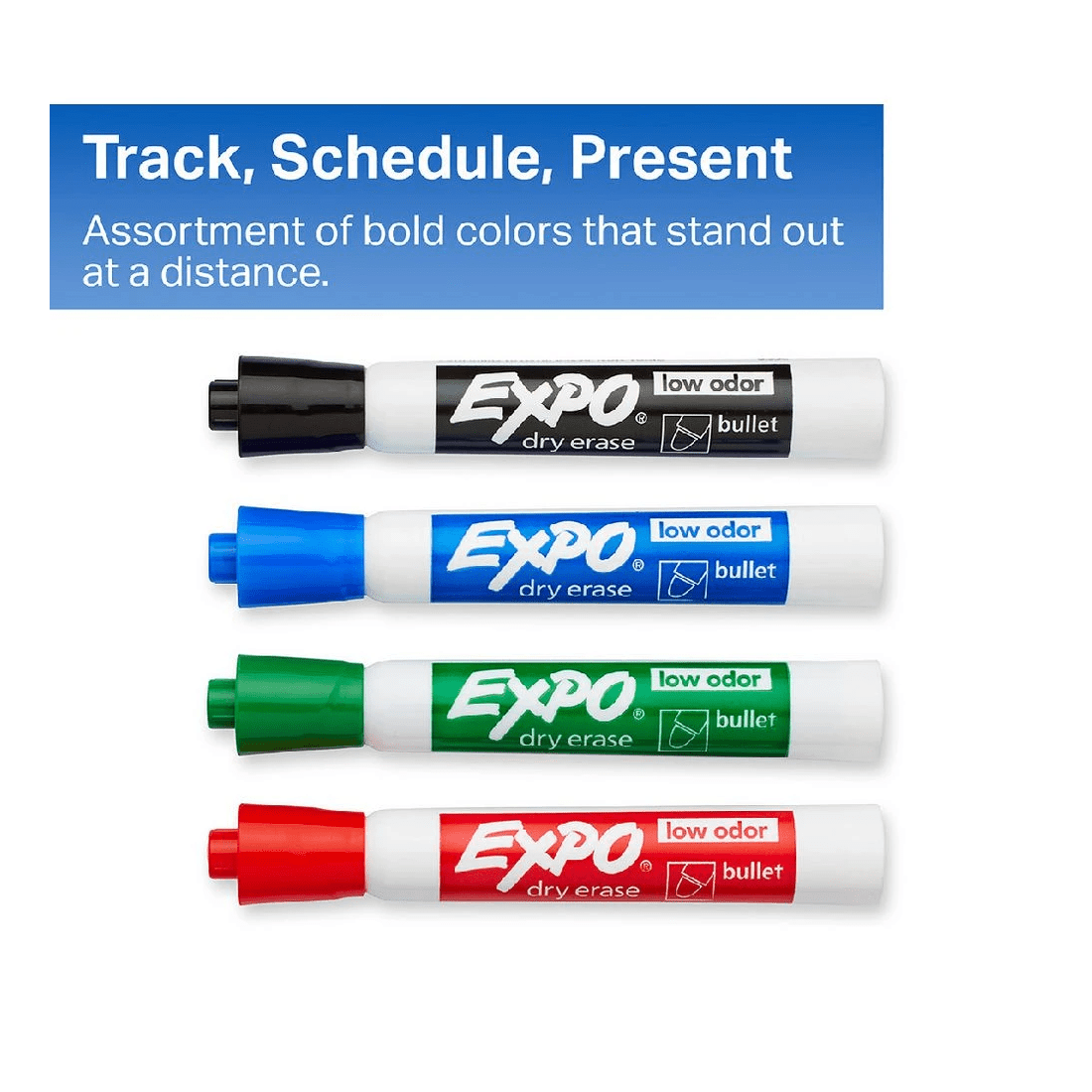 2 Expo Whiteboard Markers Bullet Tip 16 Pack Assorted, 2 of 10