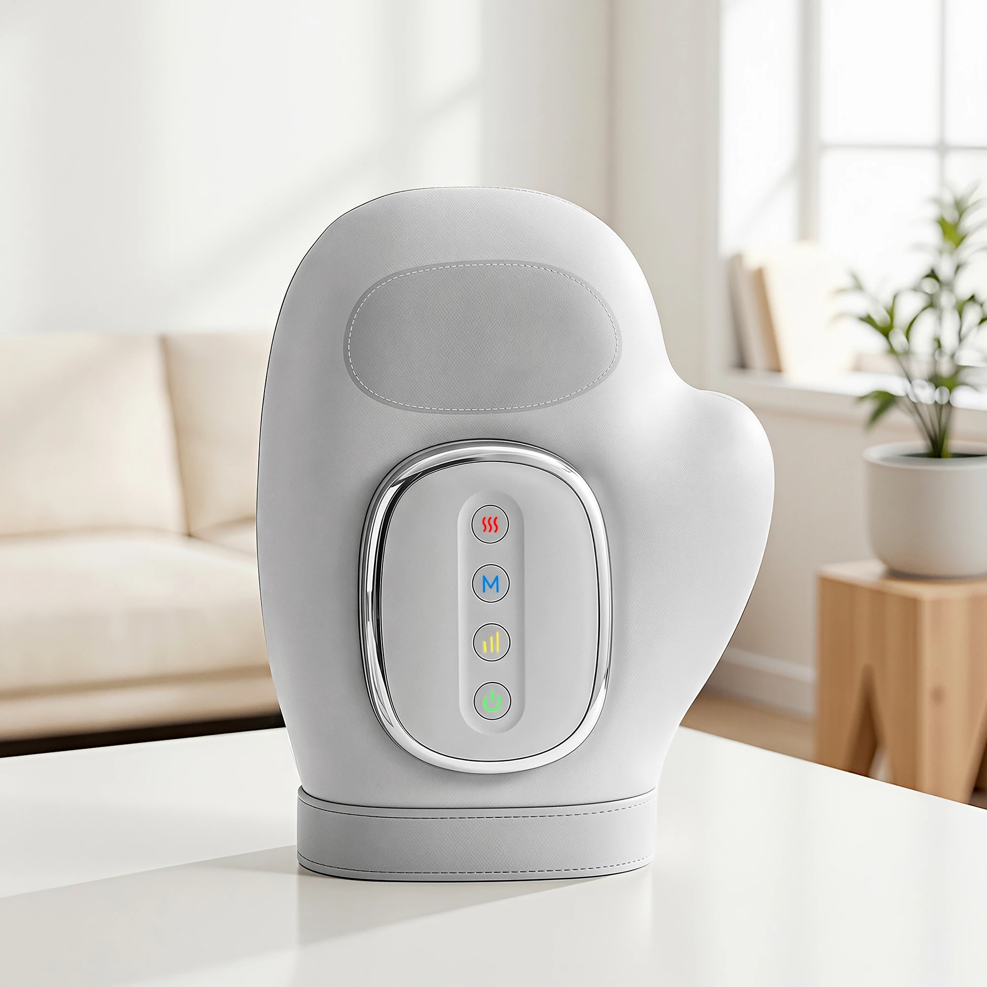 4 Livemor Hand Massager with Heat & Compression | Cordless Palm Massager, 13 Airbags, 3 Modes - White, 4 of 8
