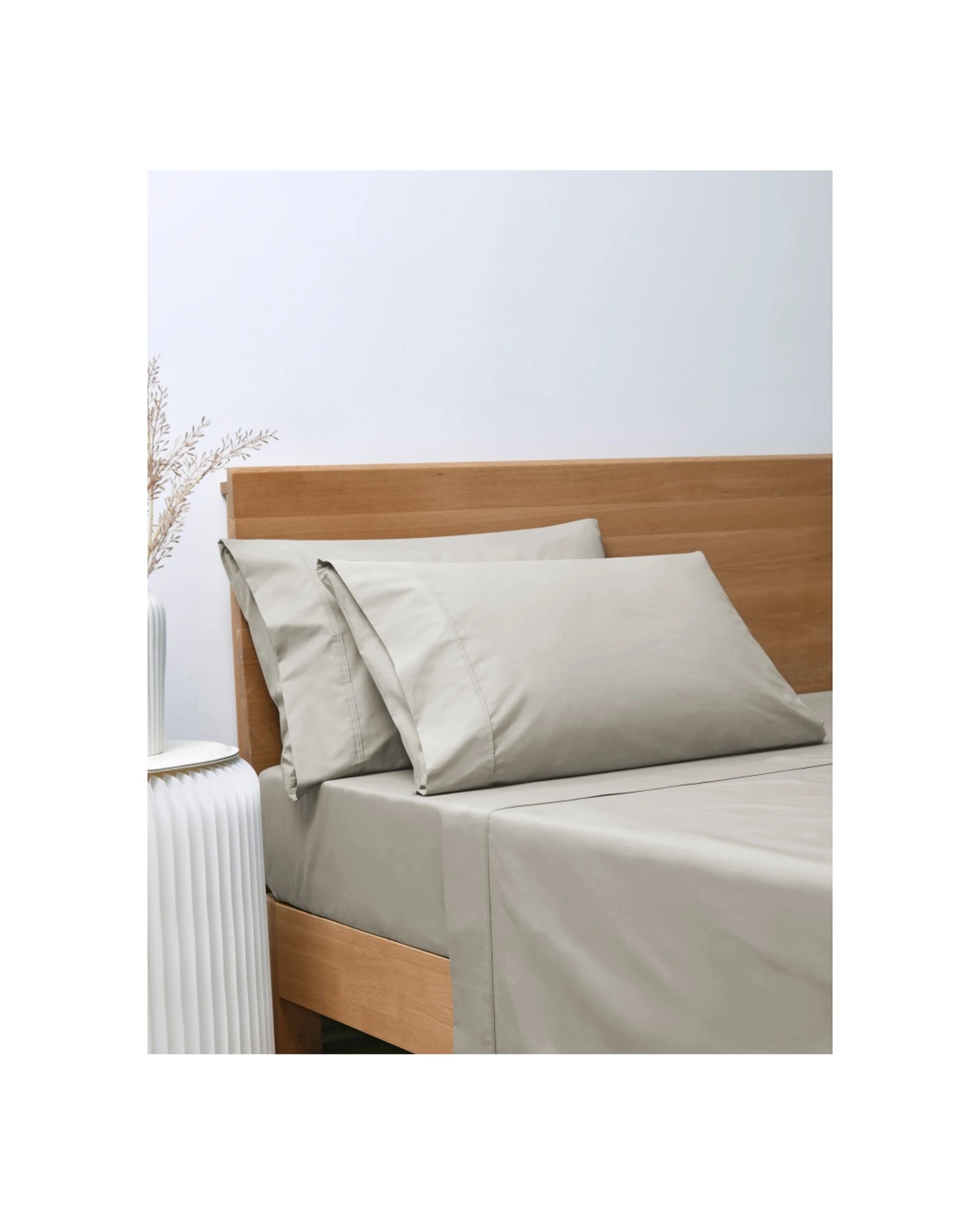 3 ONKAPARINGA 300TC Hepburn Cotton Percale Sheet Bedding Set - King Bed, 3 of 5