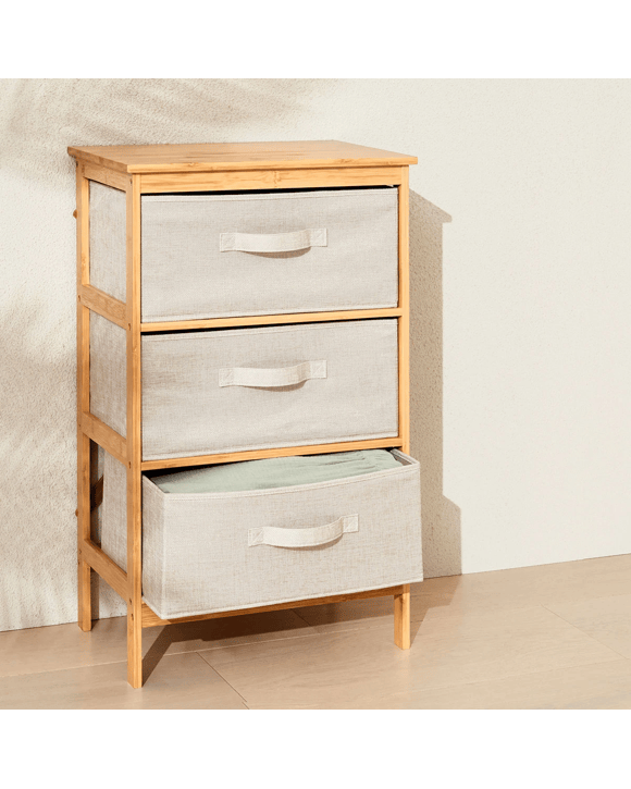 3 Drawer Bamboo Chest